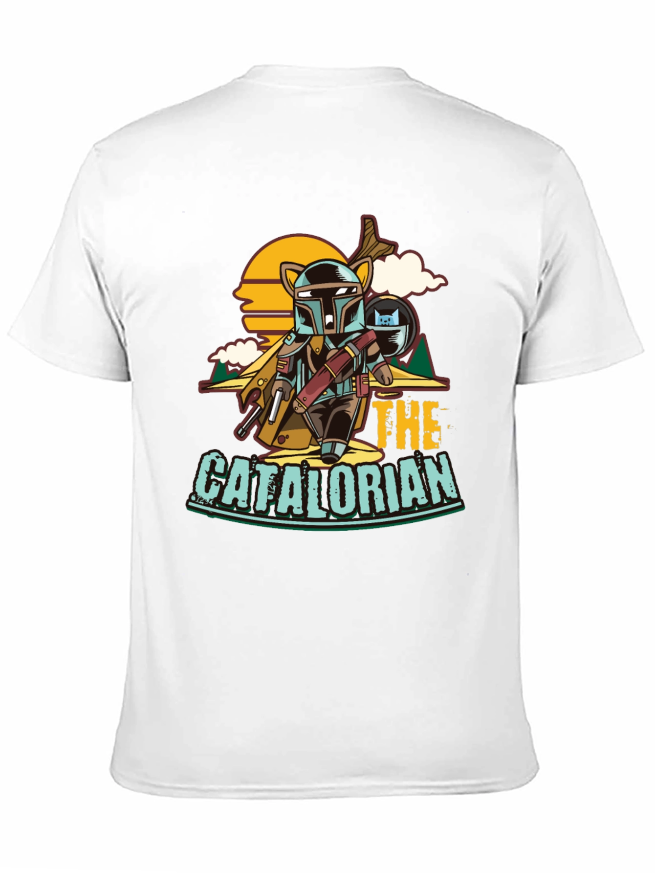 Black The Catalorian Funny T-Shirt view 11