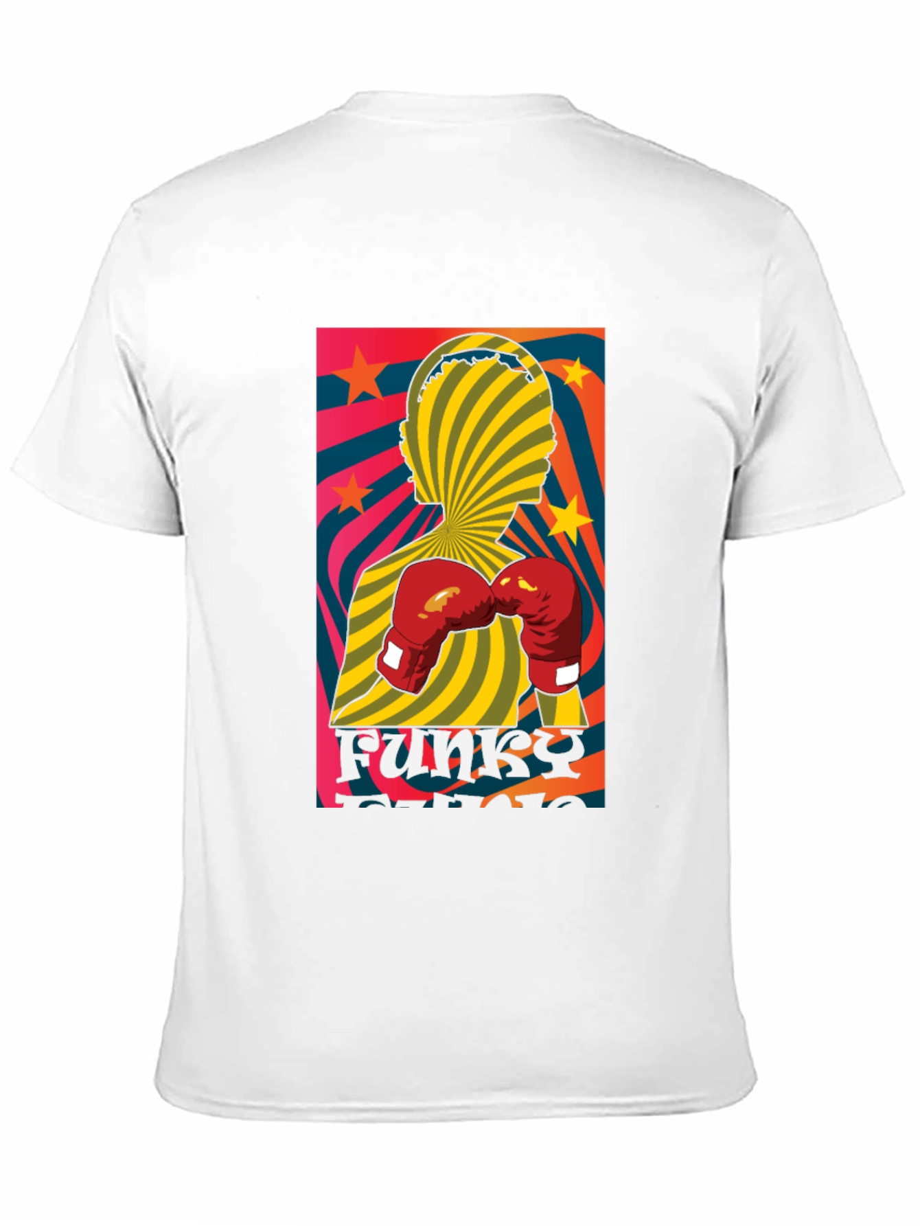 Black Funky Boxer Graphic T-Shirt view 11