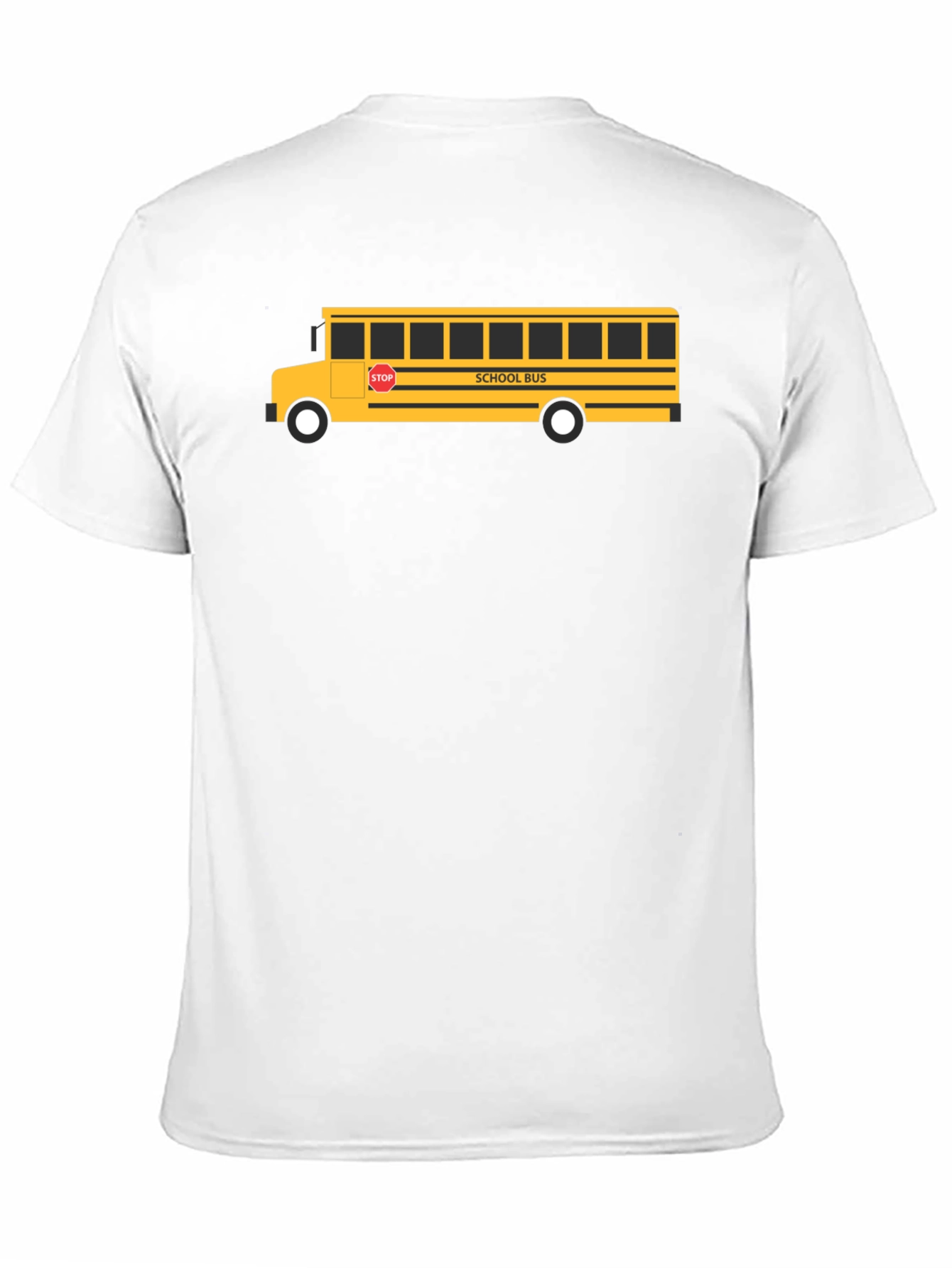 Black School Bus Graphic Tee - Black Unisex T-Shirt view 11