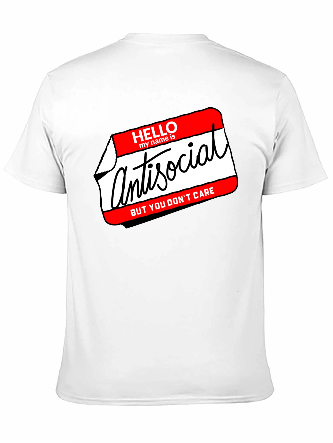 Black Antisocial Graphic T-Shirt - Hello My Name Is view 11