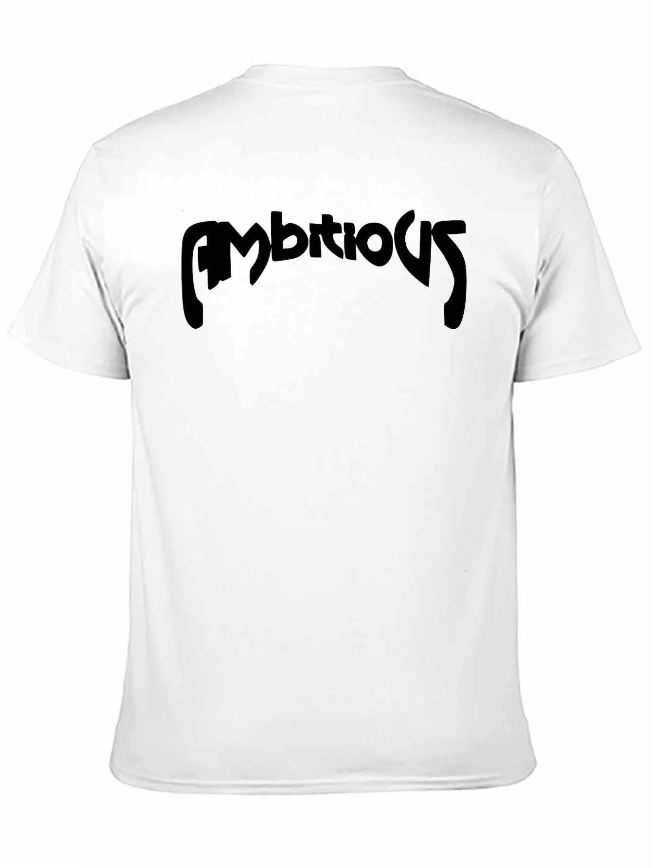 Black Ambitious Graphic Print Black T-Shirt view 11