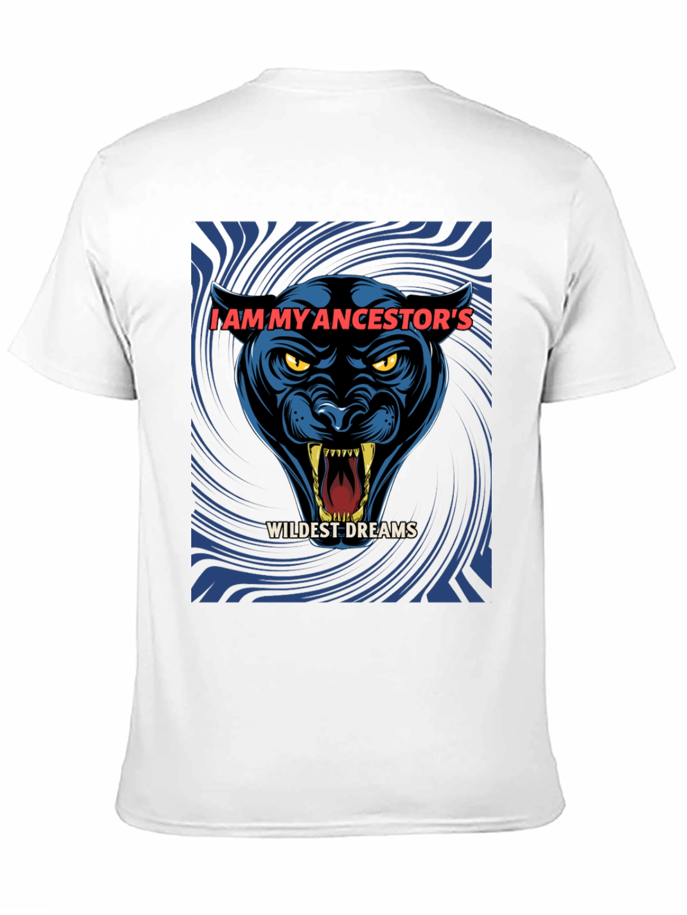 Black Ancestor's Wildest Dreams Black Panther Graphic T-Shirt view 11