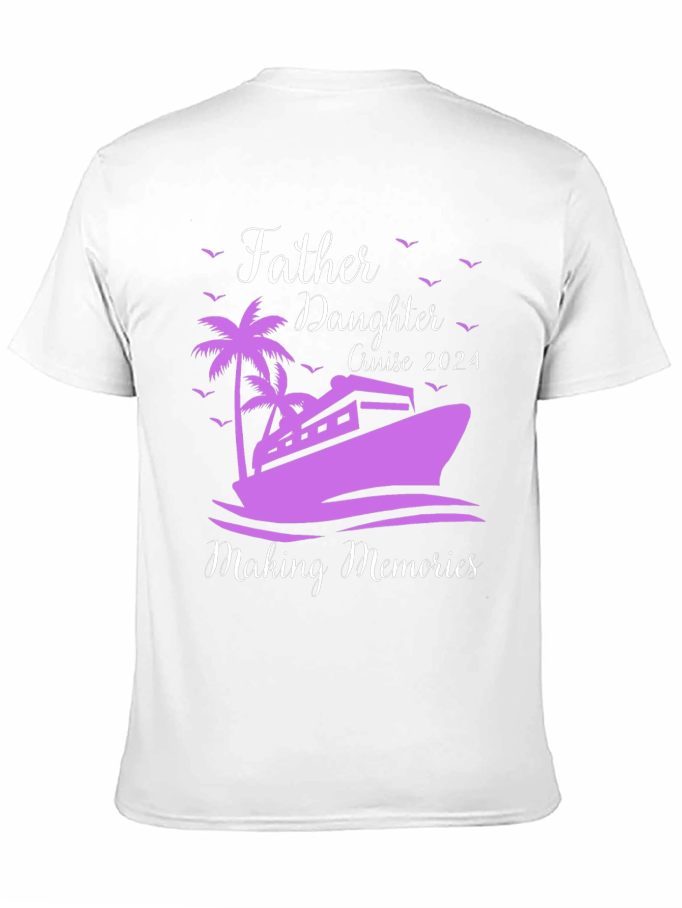 Black Father Daughter Cruise 2024 T-Shirt view 11