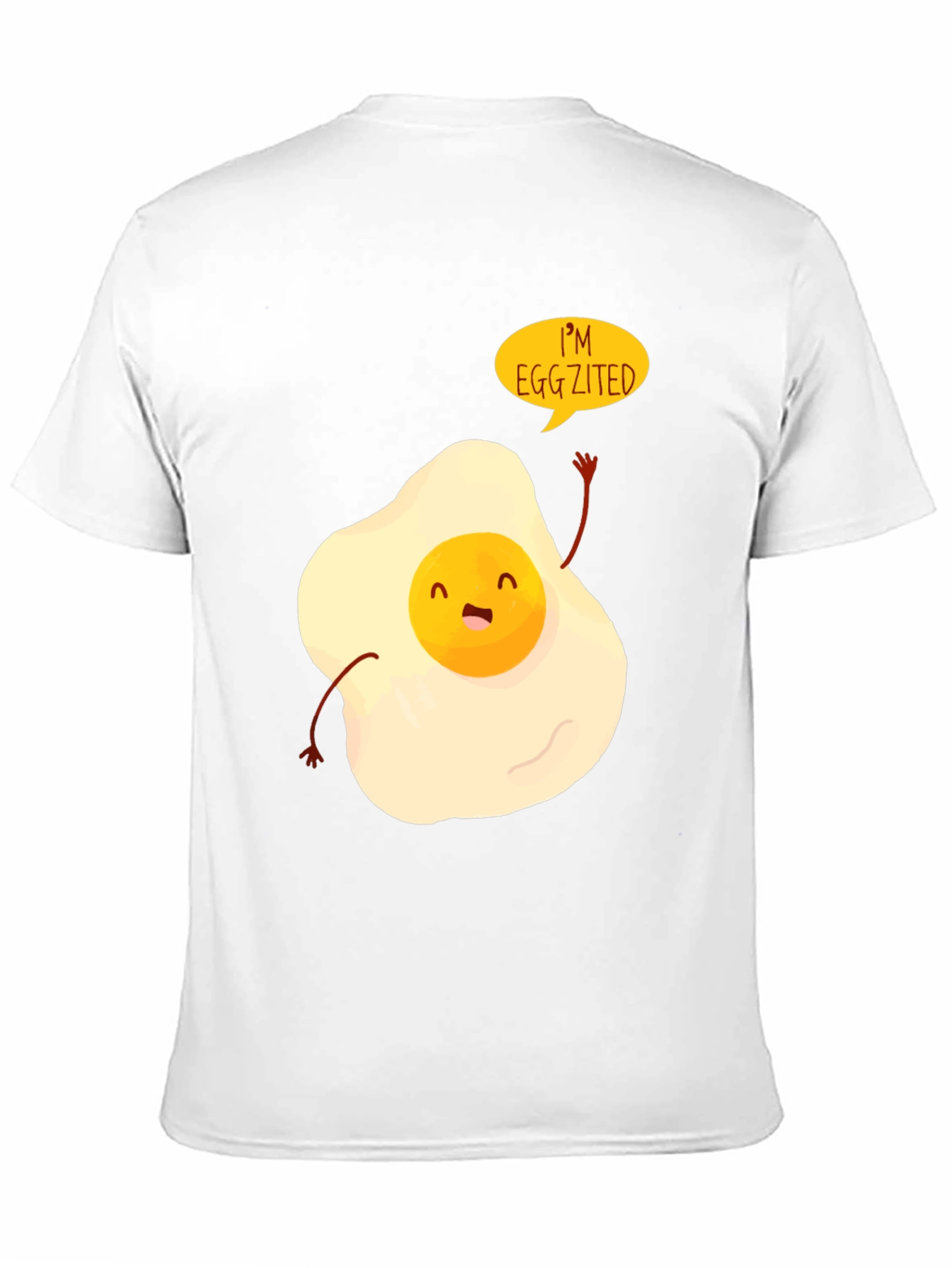 Black Egg-zited Graphic Tee - Funny Egg T-Shirt view 11