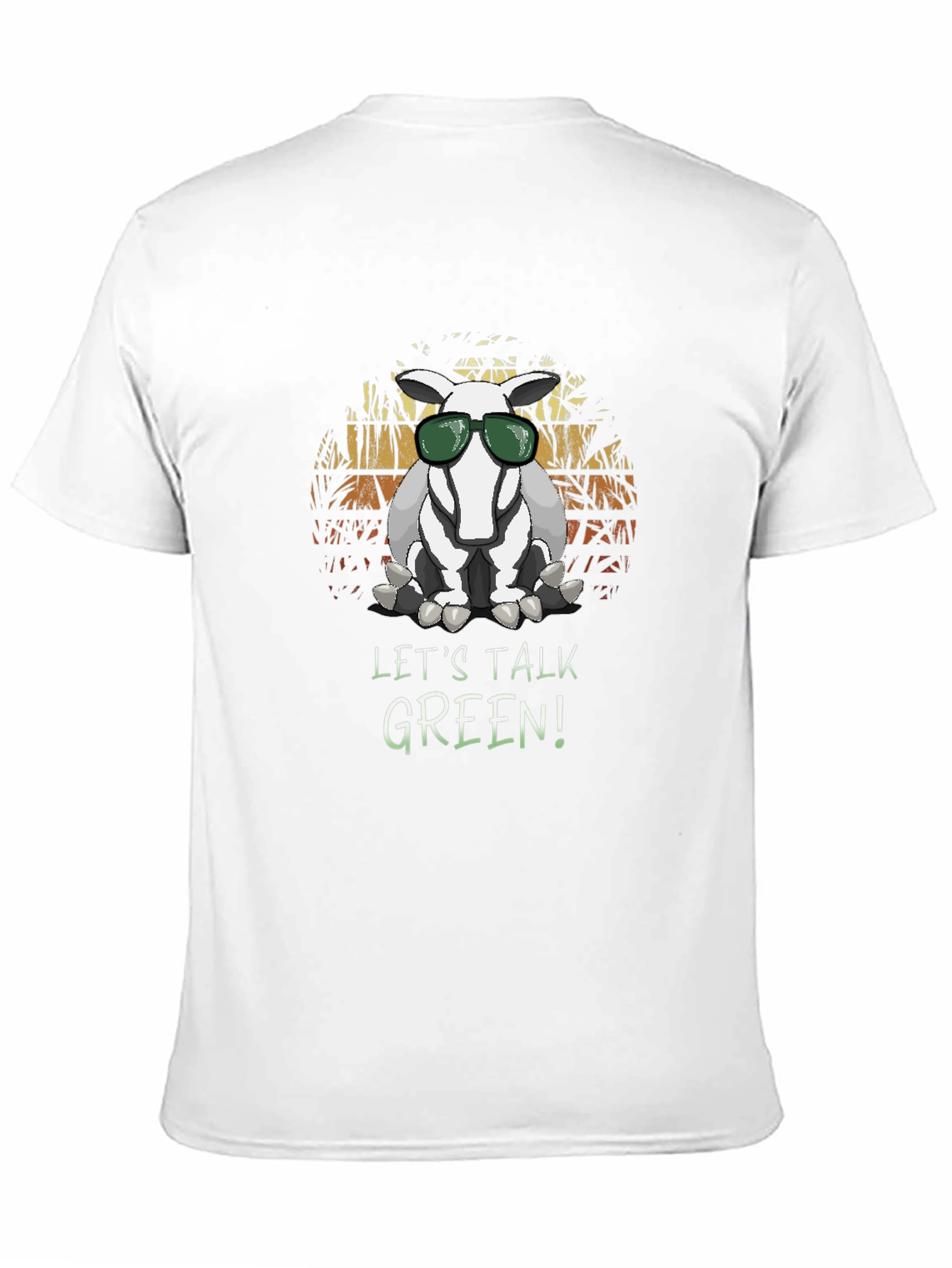 Black Cool Aardvark 'Let's Talk Green' T-Shirt view 11