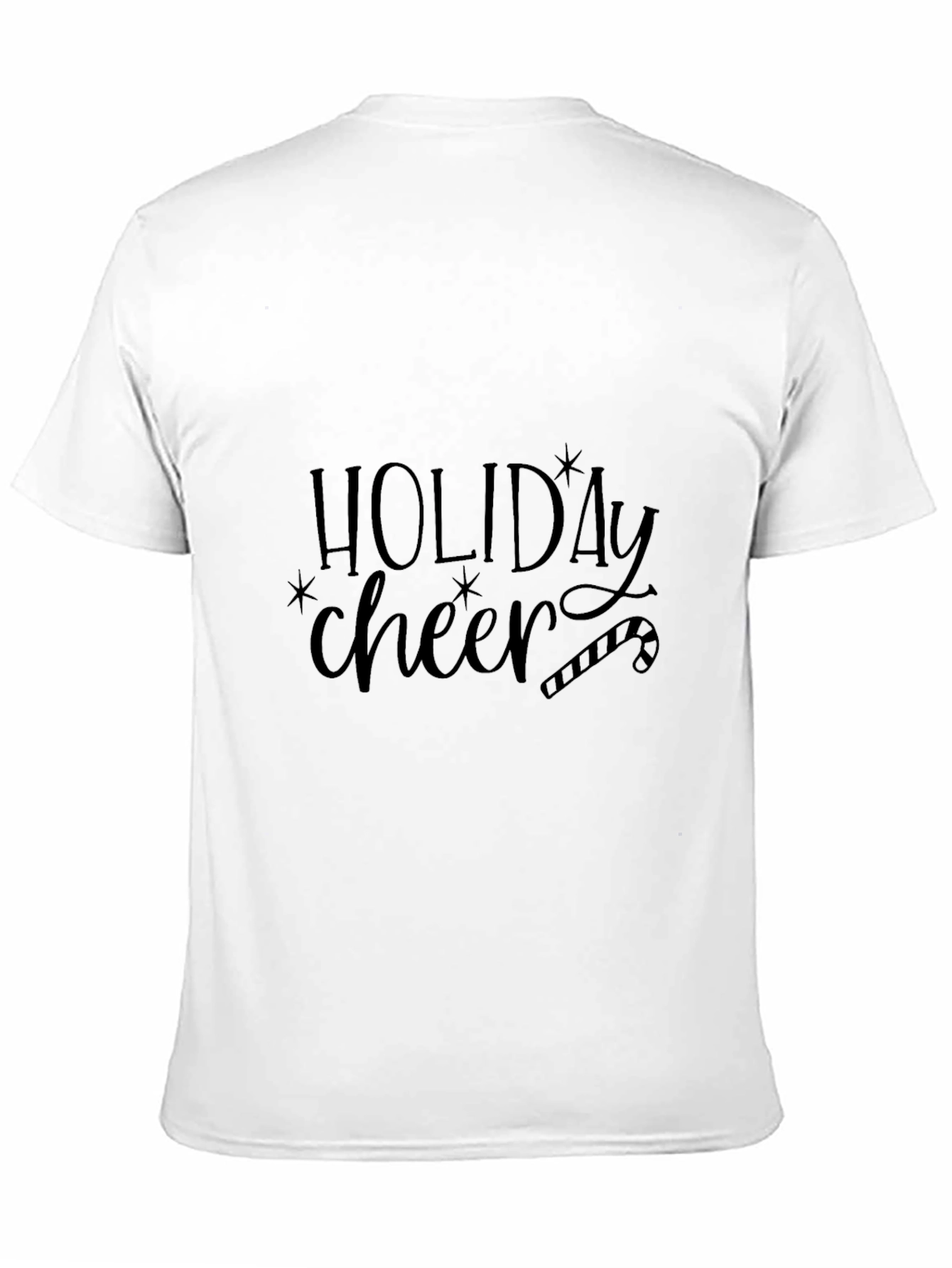 Black Holiday Cheer Graphic Tee - Soft Cotton Blend view 11