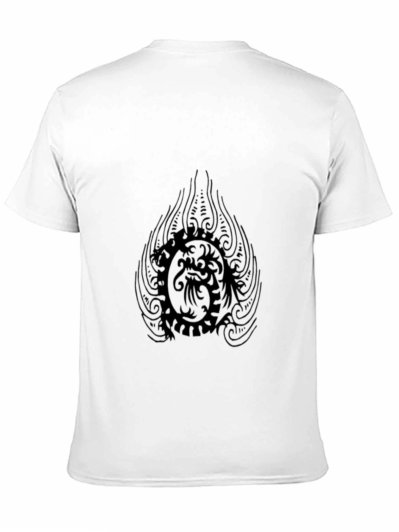 Black Men's Black Dragon Graphic Tee - Stylish Comfort view 11