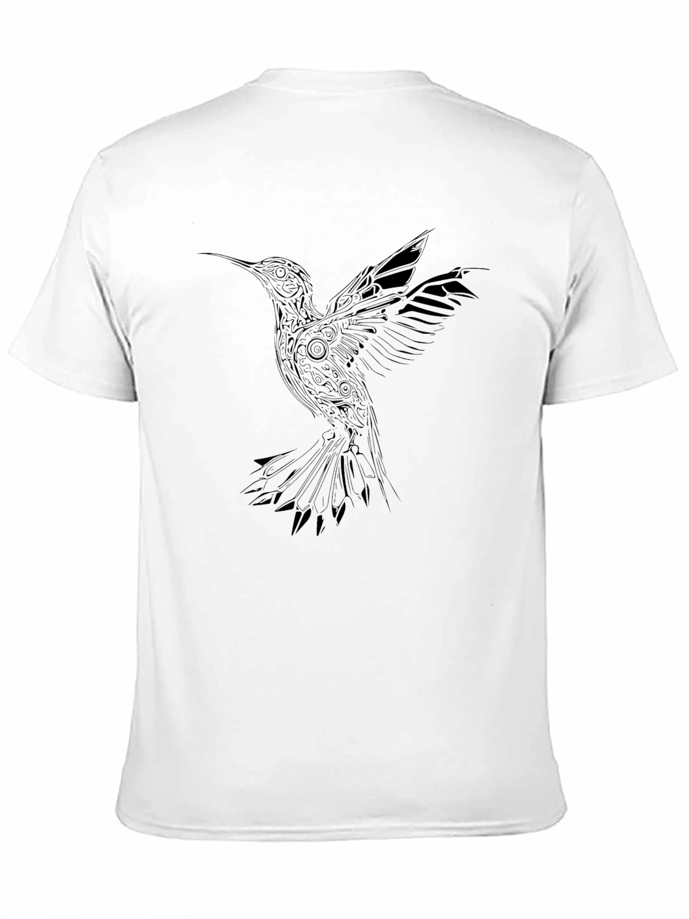 Black Hummingbird Graphic Tee - Stylish Black T-Shirt view 11