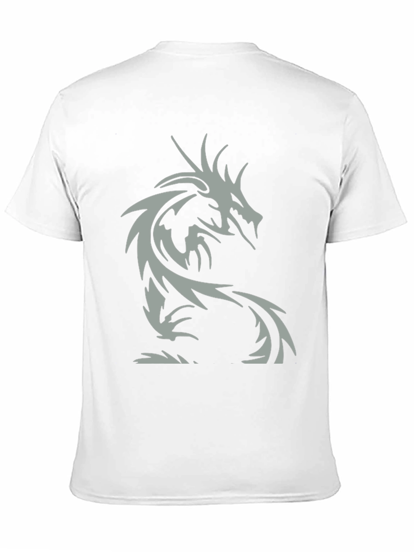 Black Dragon Graphic Men's Black T-Shirt view 11