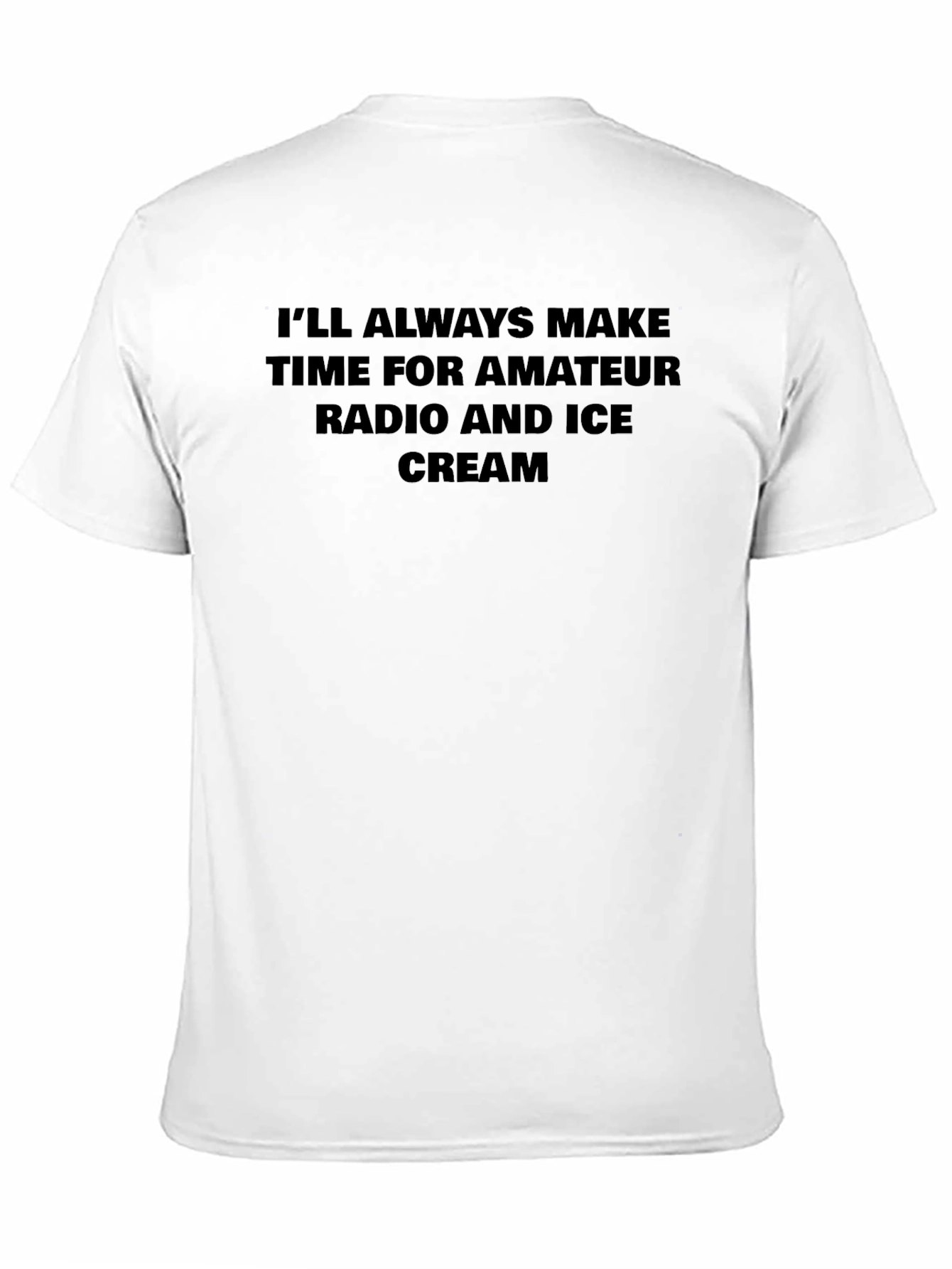 Black Amateur Radio and Ice Cream T-Shirt view 11