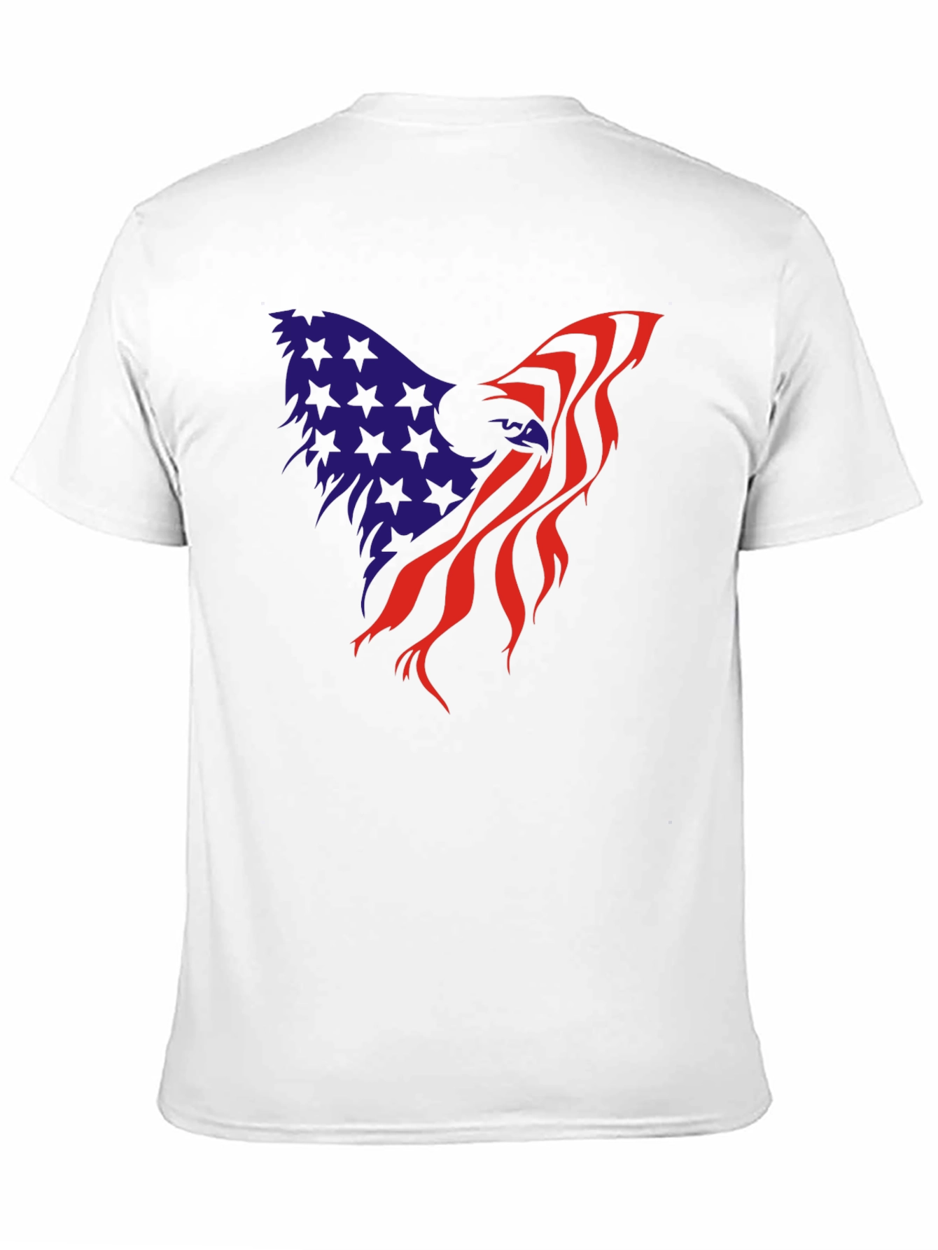 Black American Flag Eagle Graphic Tee - Patriot T-Shirt view 11