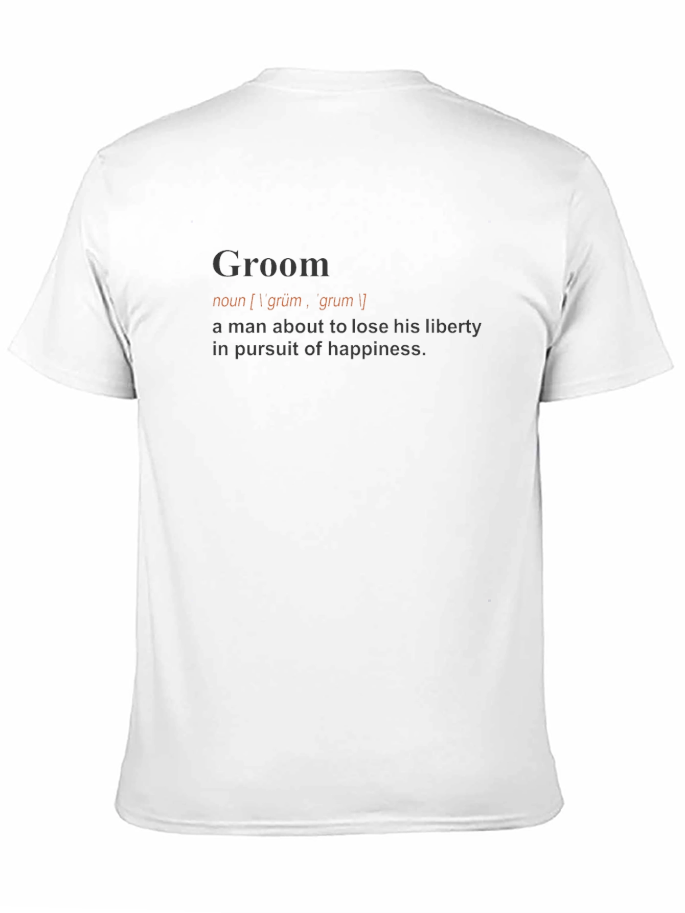 Black Groom Definition T-Shirt - Funny Wedding Gift view 11