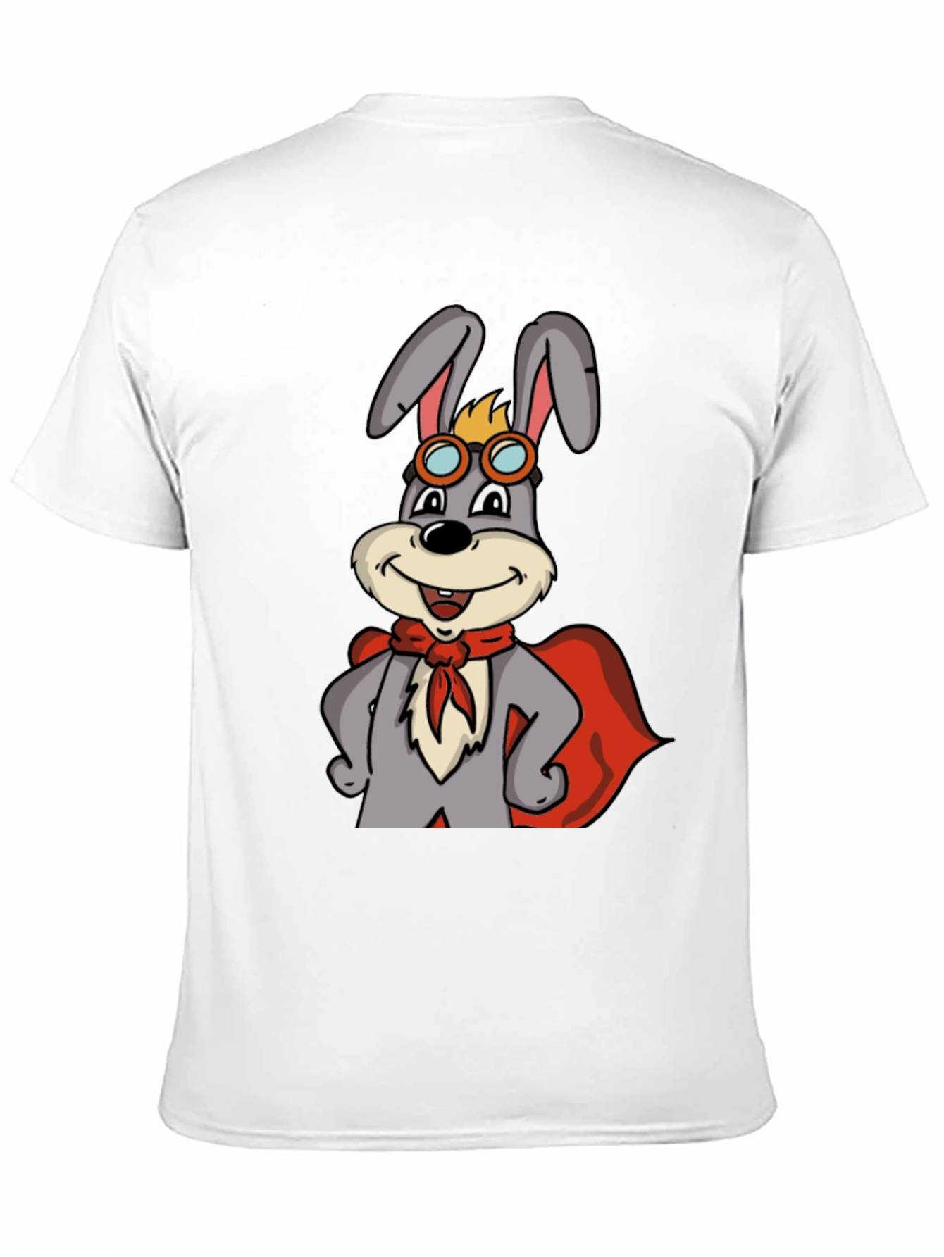 Black Superhero Rabbit T-Shirt view 11