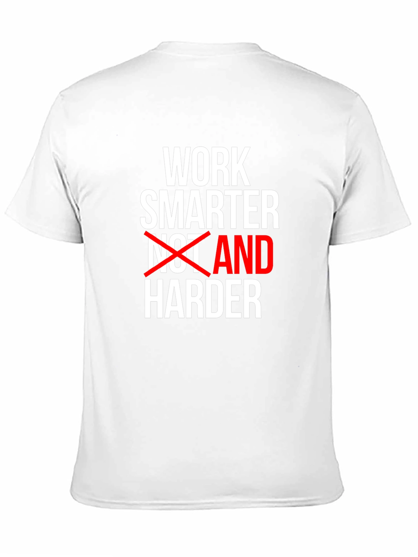 Black Work Smarter Motivational T-Shirt view 11