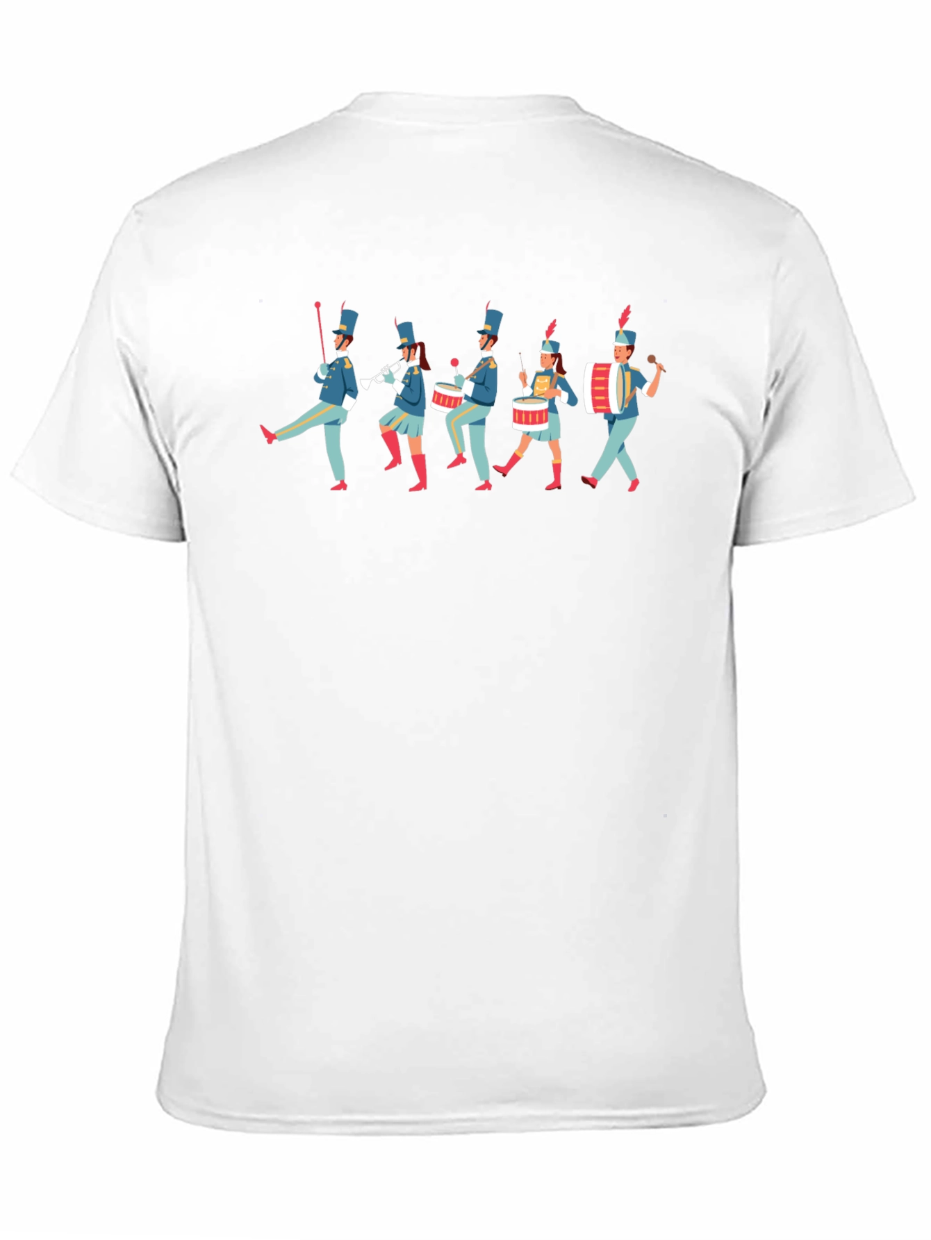 Black Marching Band Tee - Novelty Graphic T-Shirt view 11