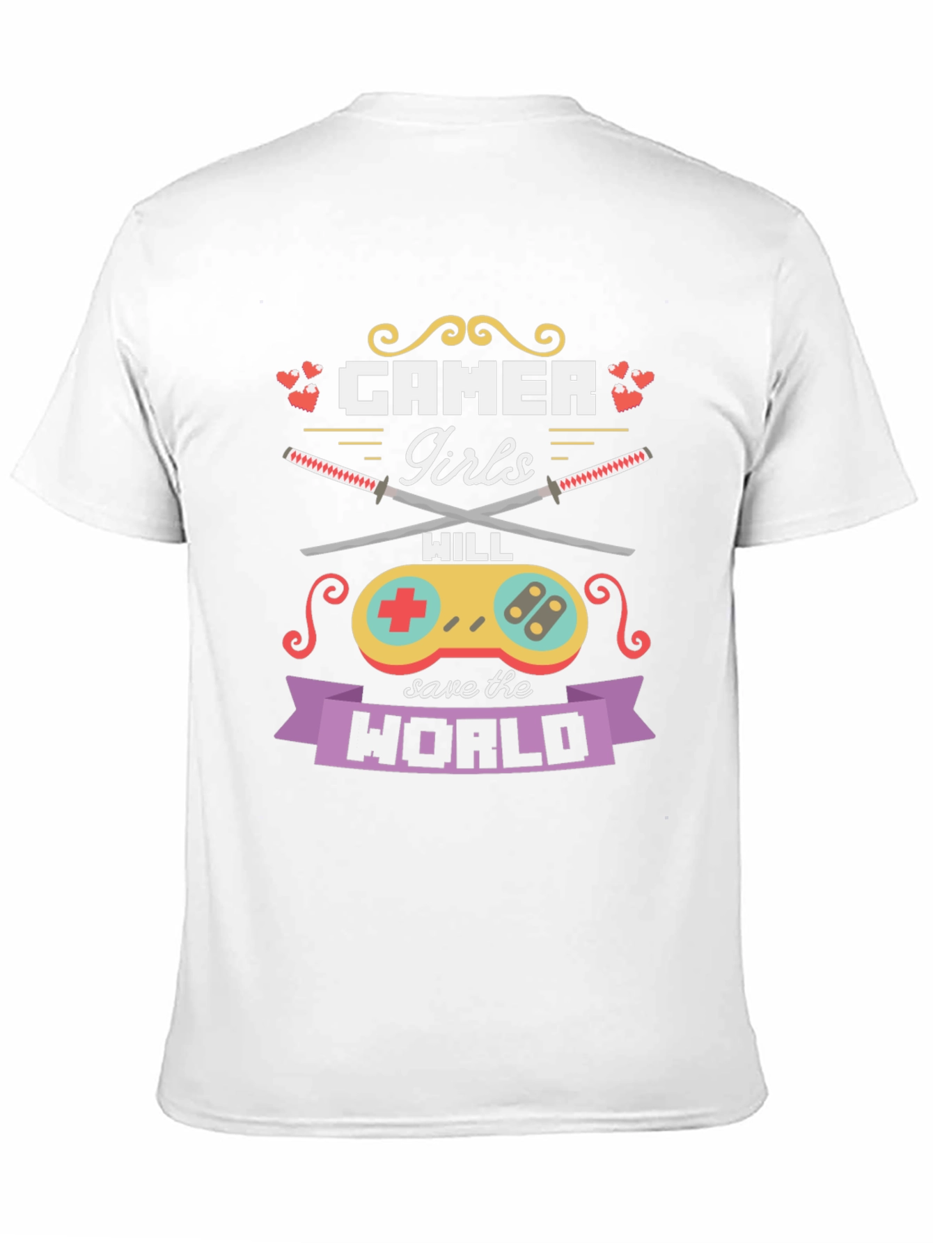 Black Gamer Girls Will Save the World T-Shirt view 11