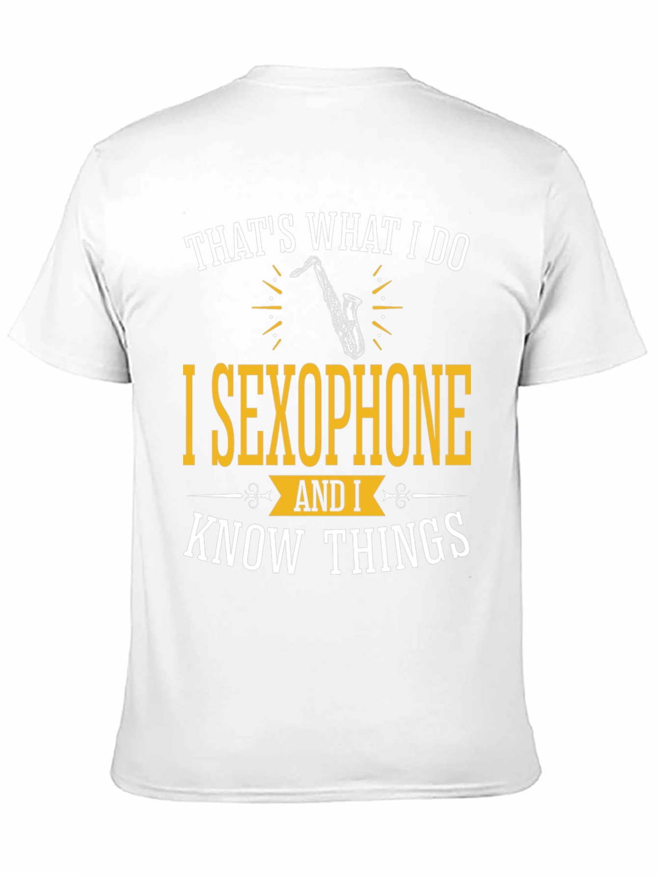 Black Saxophone Player T-Shirt - That's What I Do view 11