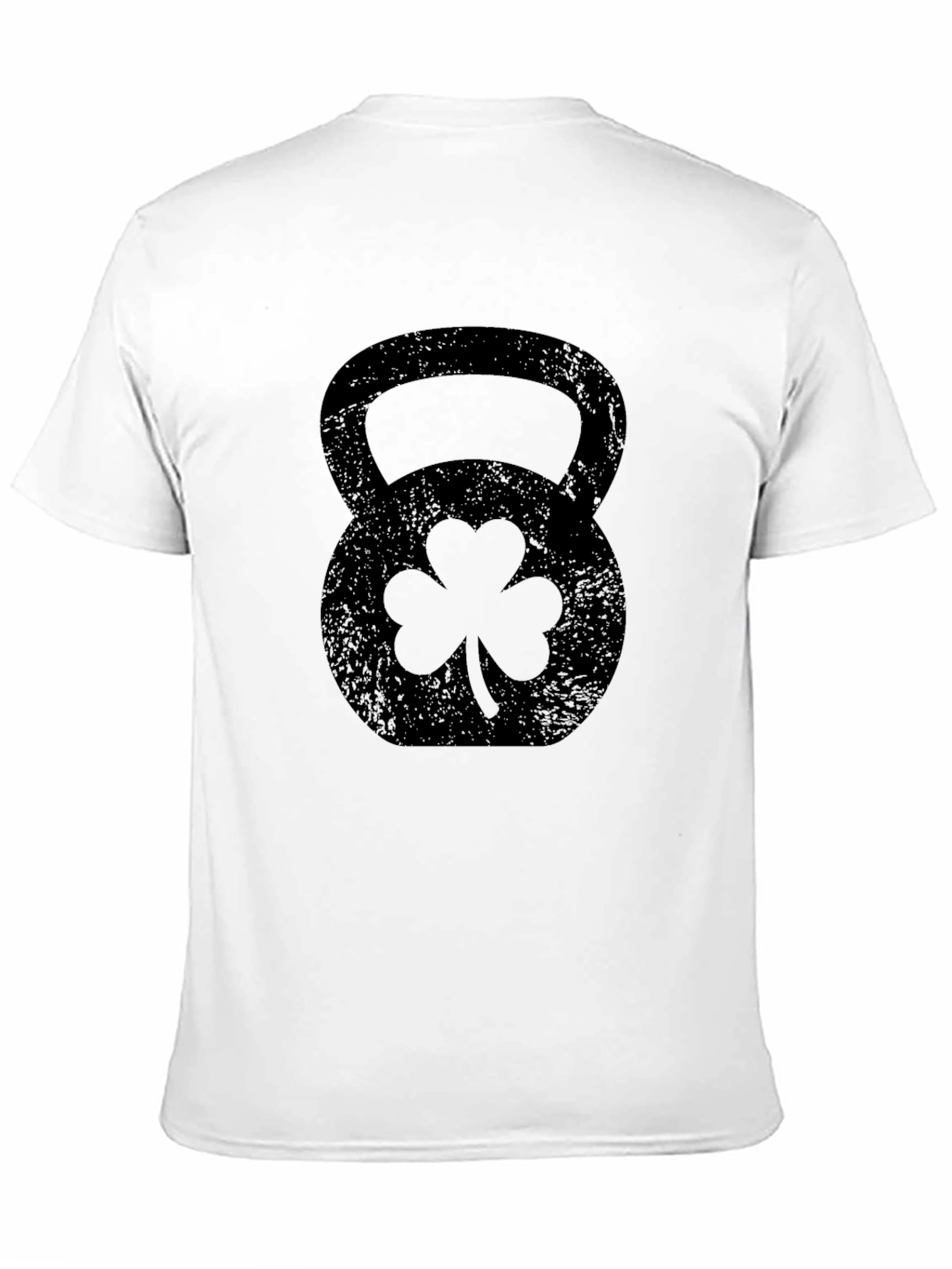 Black St. Patrick's Day Kettlebell Black T-Shirt view 11