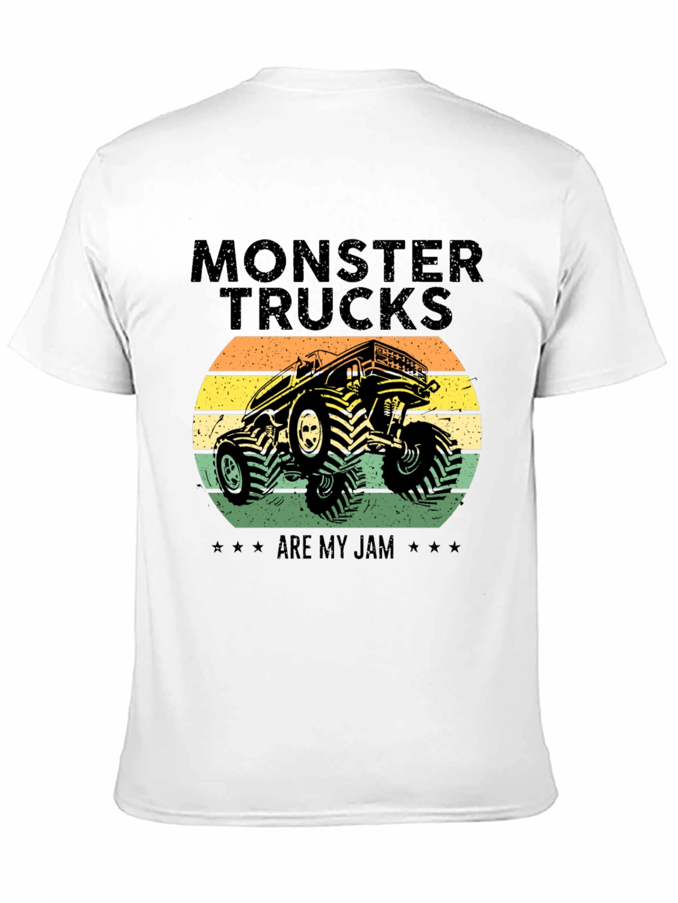 Black Monster Trucks Are My Jam T-Shirt view 11