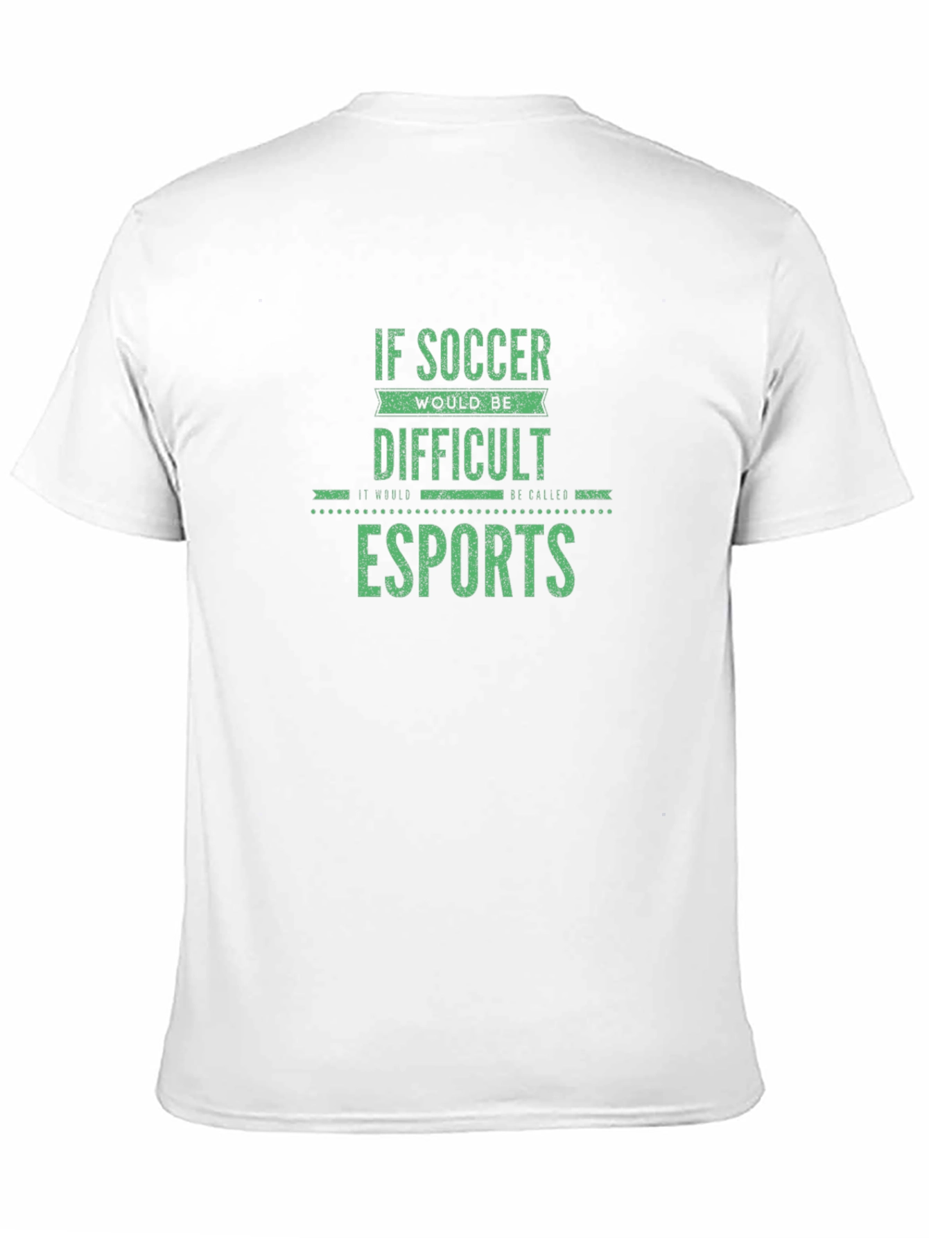 Black Esports Soccer T-Shirt - Difficult Gamer Tee view 11
