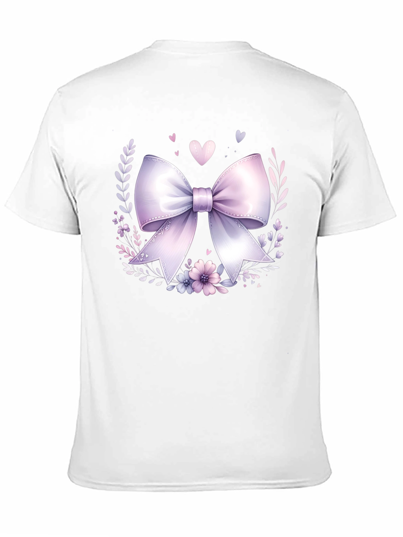 Floral Bow Graphic Tee - Stylish Casual Wear - 11