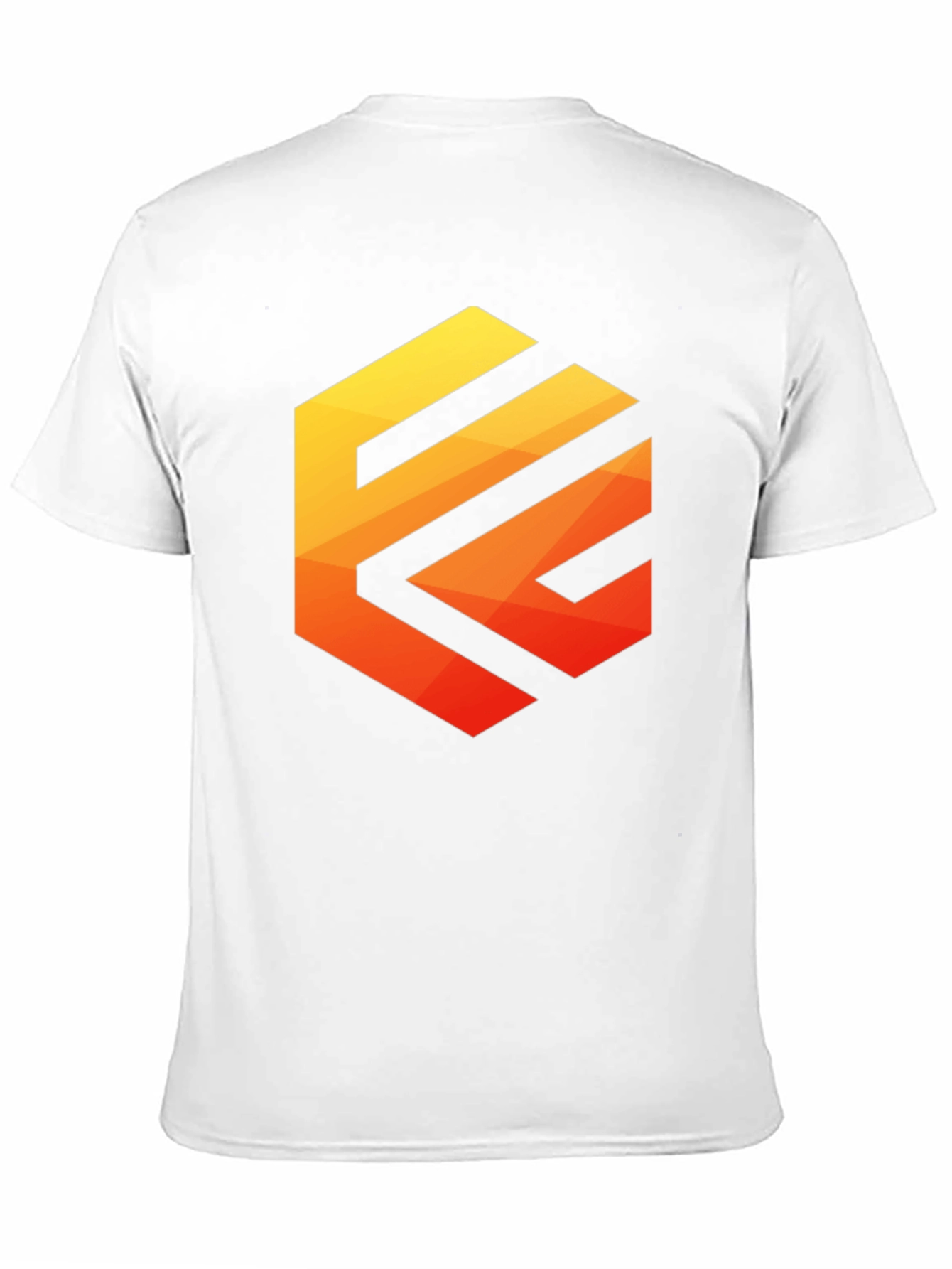 Black Geometric Gradient Tee view 11