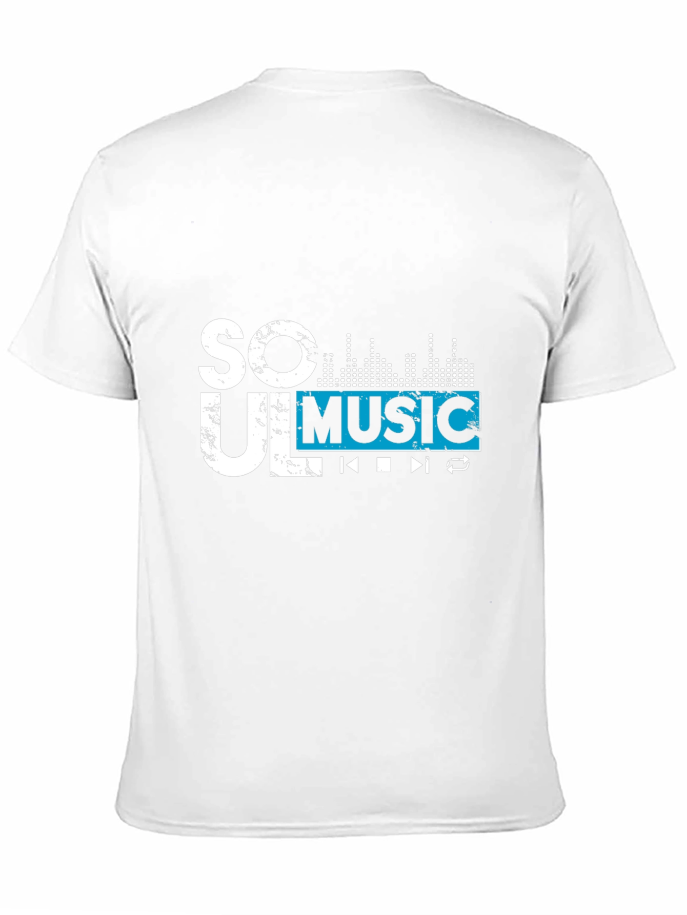Black Soul Music Graphic Tee - Black Short Sleeve Casual Shirt view 11