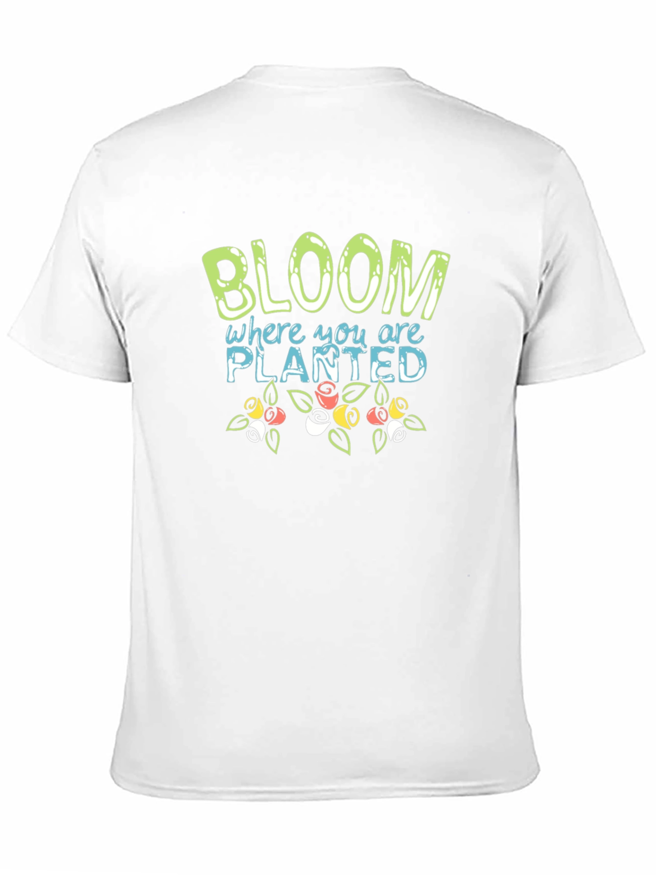 Black Bloom Where You Are Planted T-Shirt view 11