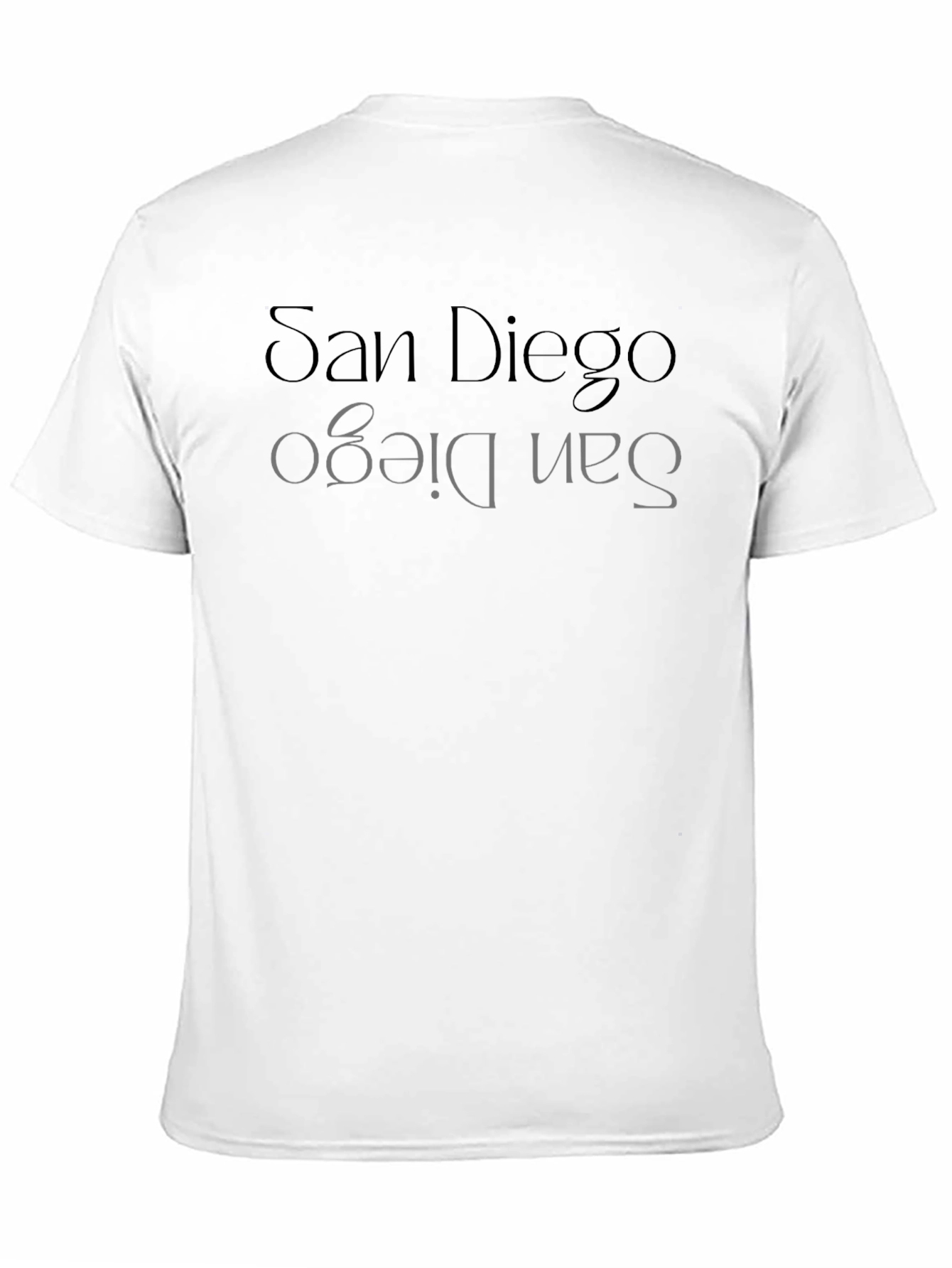 Black San Diego Men's Black Graphic T-Shirt view 11
