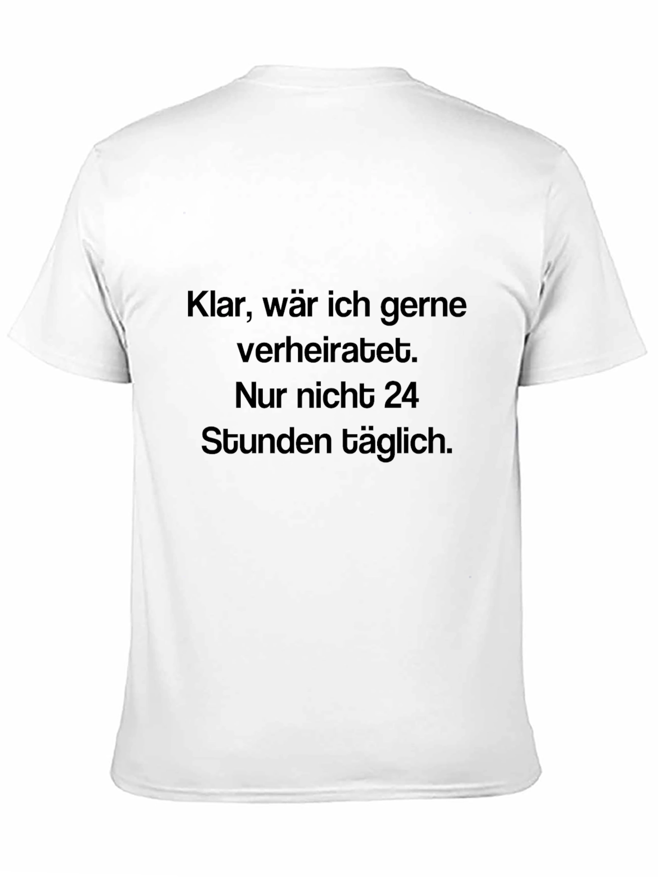Black Humorous German Slogan T-Shirt view 11