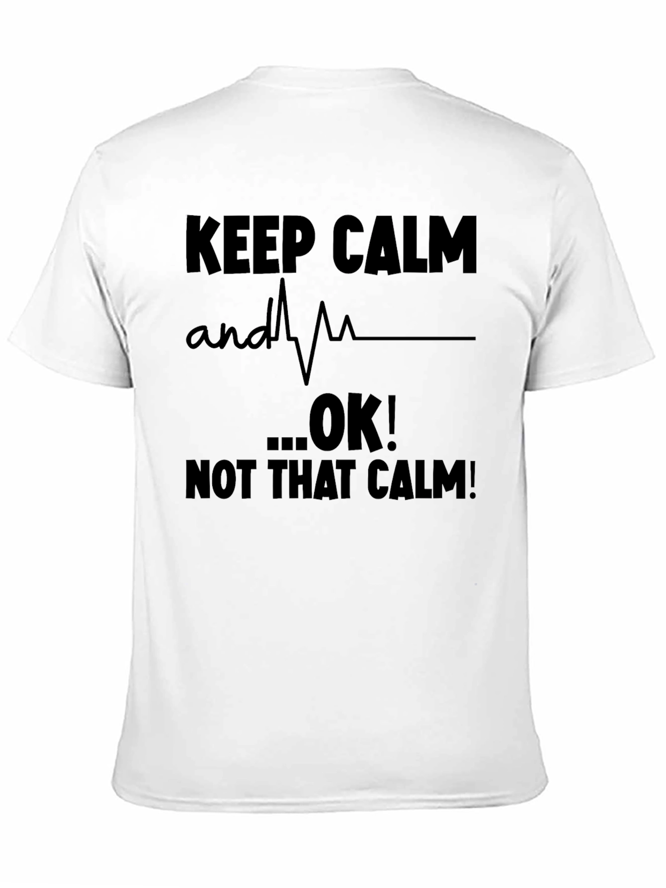 Black Keep Calm...OK! Men's Graphic T-Shirt view 11