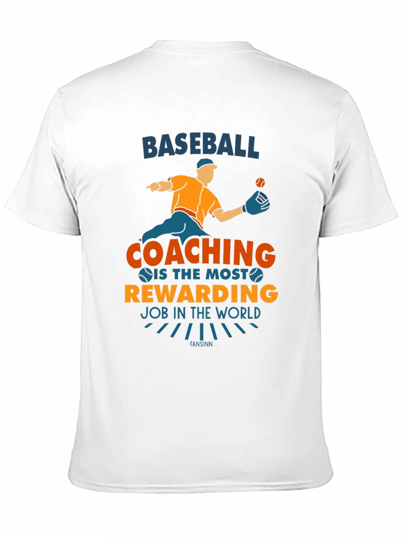 Black Baseball Coaching T-Shirt: Most Rewarding Job Graphic Tee view 11