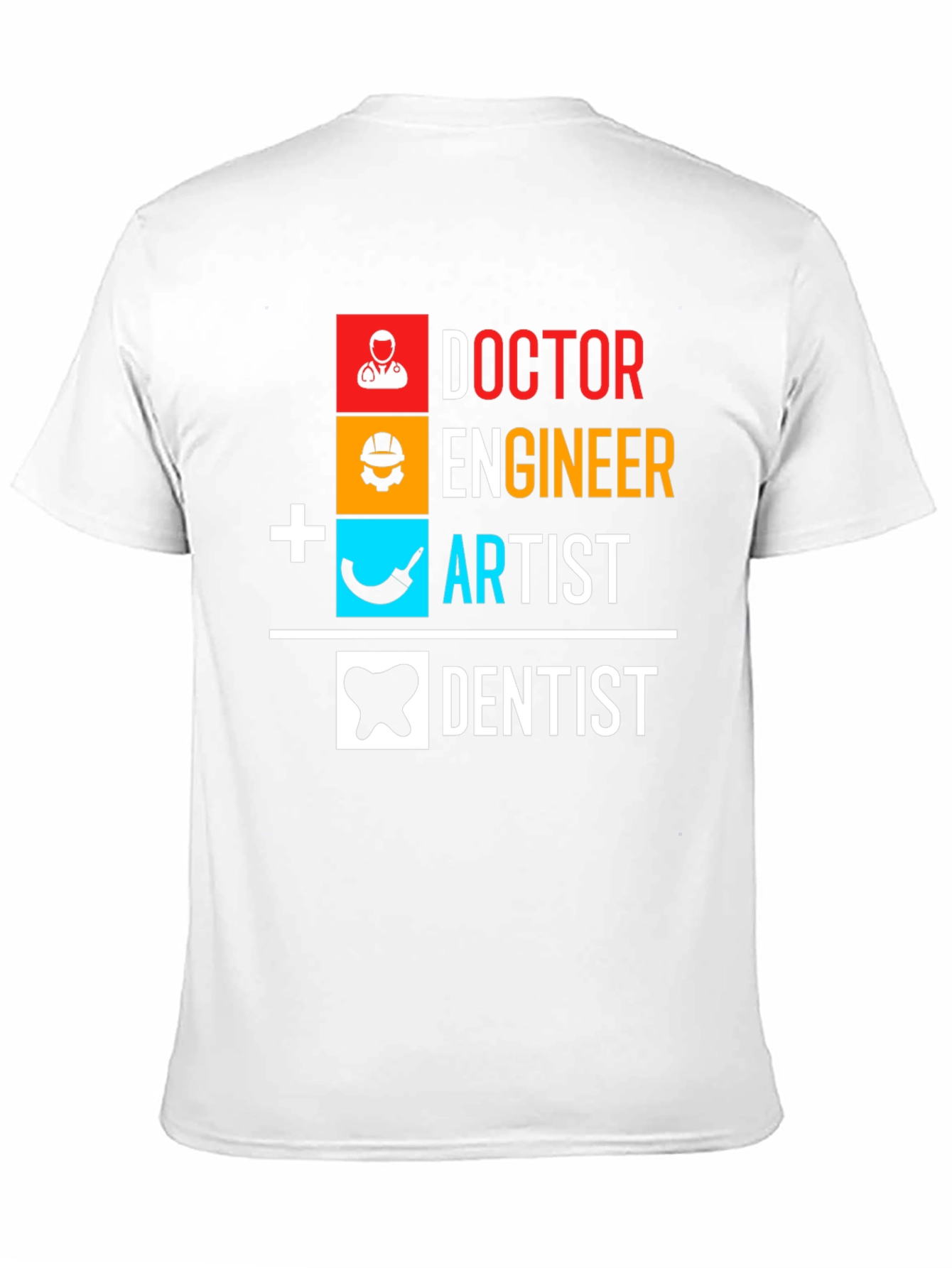 Black Doctor Engineer Artist Dentist Graphic Tee view 11