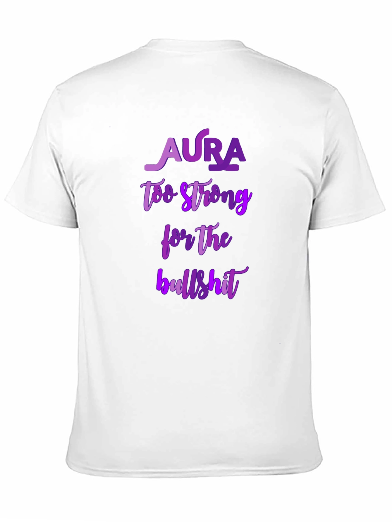 Black Aura Too Strong Graphic T-Shirt - Black view 11