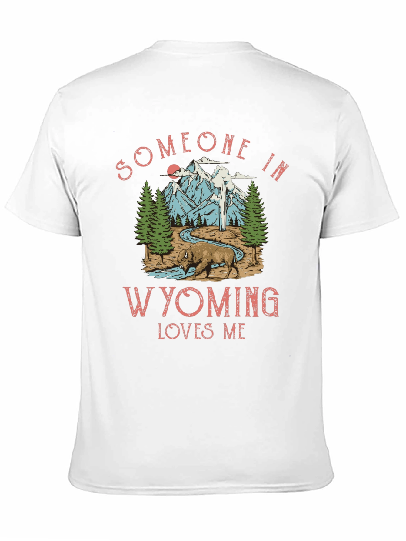 Black Wyoming Loves Me Graphic Tee - Black view 11