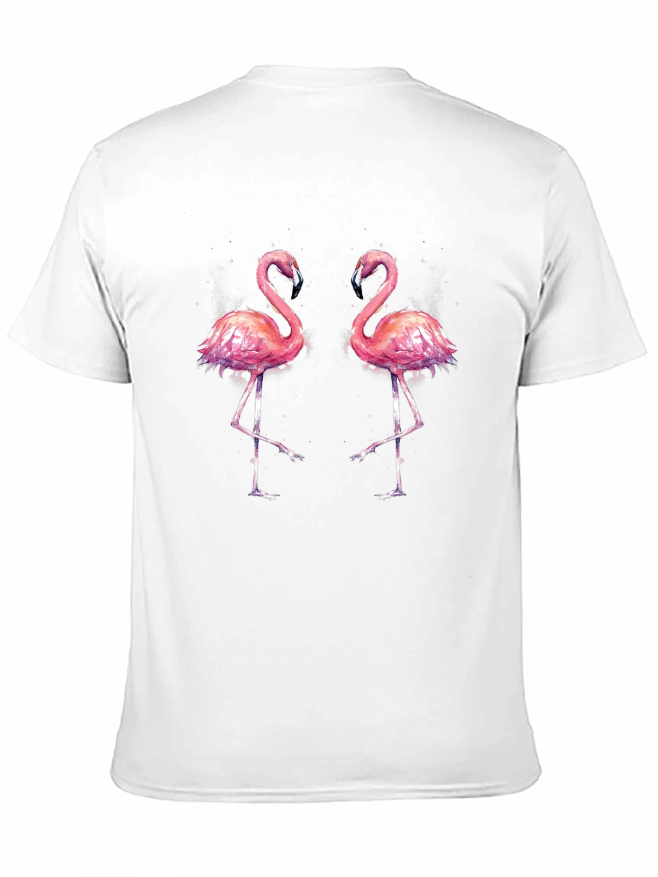 Black Flamingo Graphic Tee - Black Cotton T-Shirt view 11