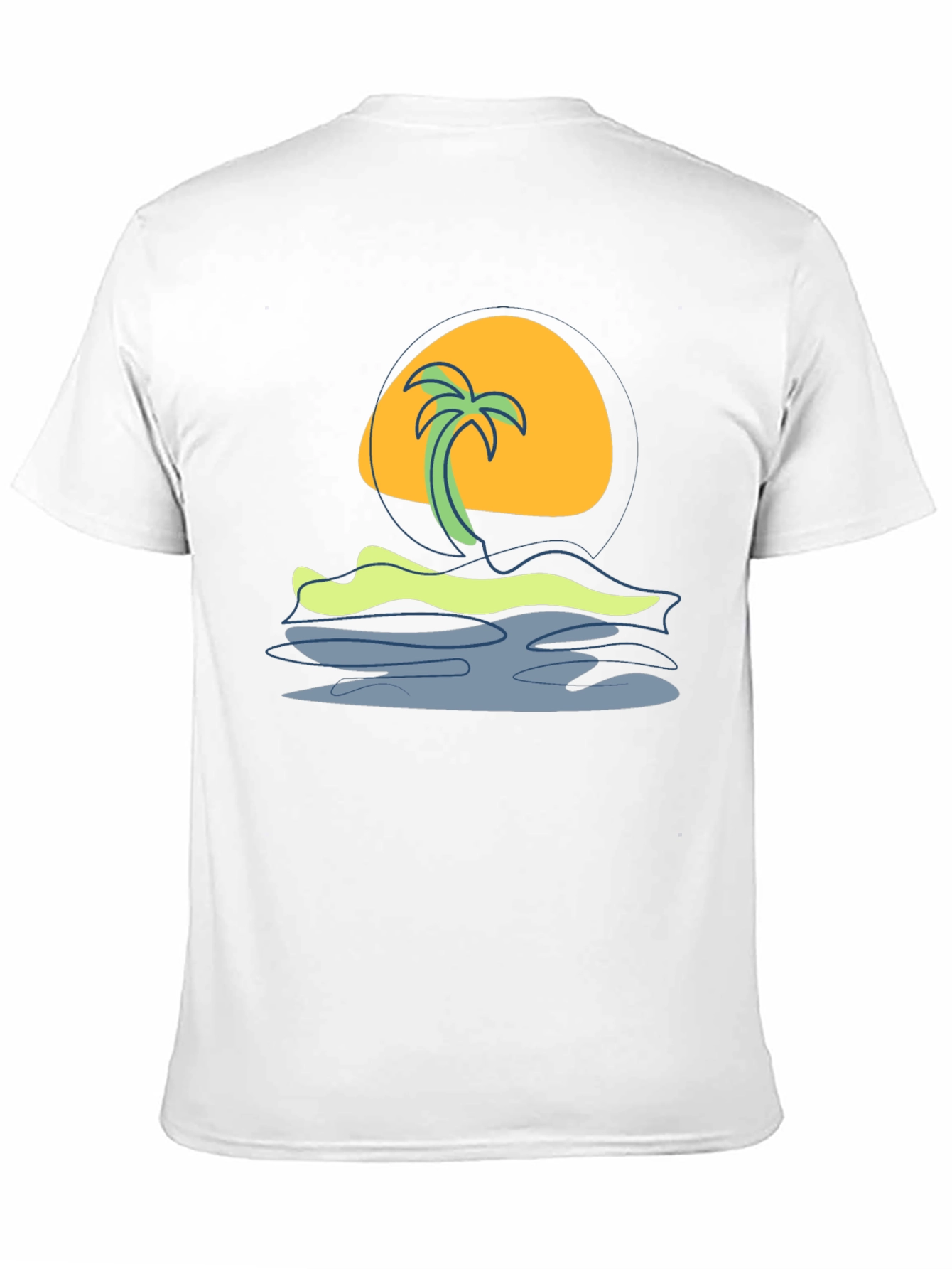 Black Tropical Sunset Graphic Tee - Island Vibes view 11
