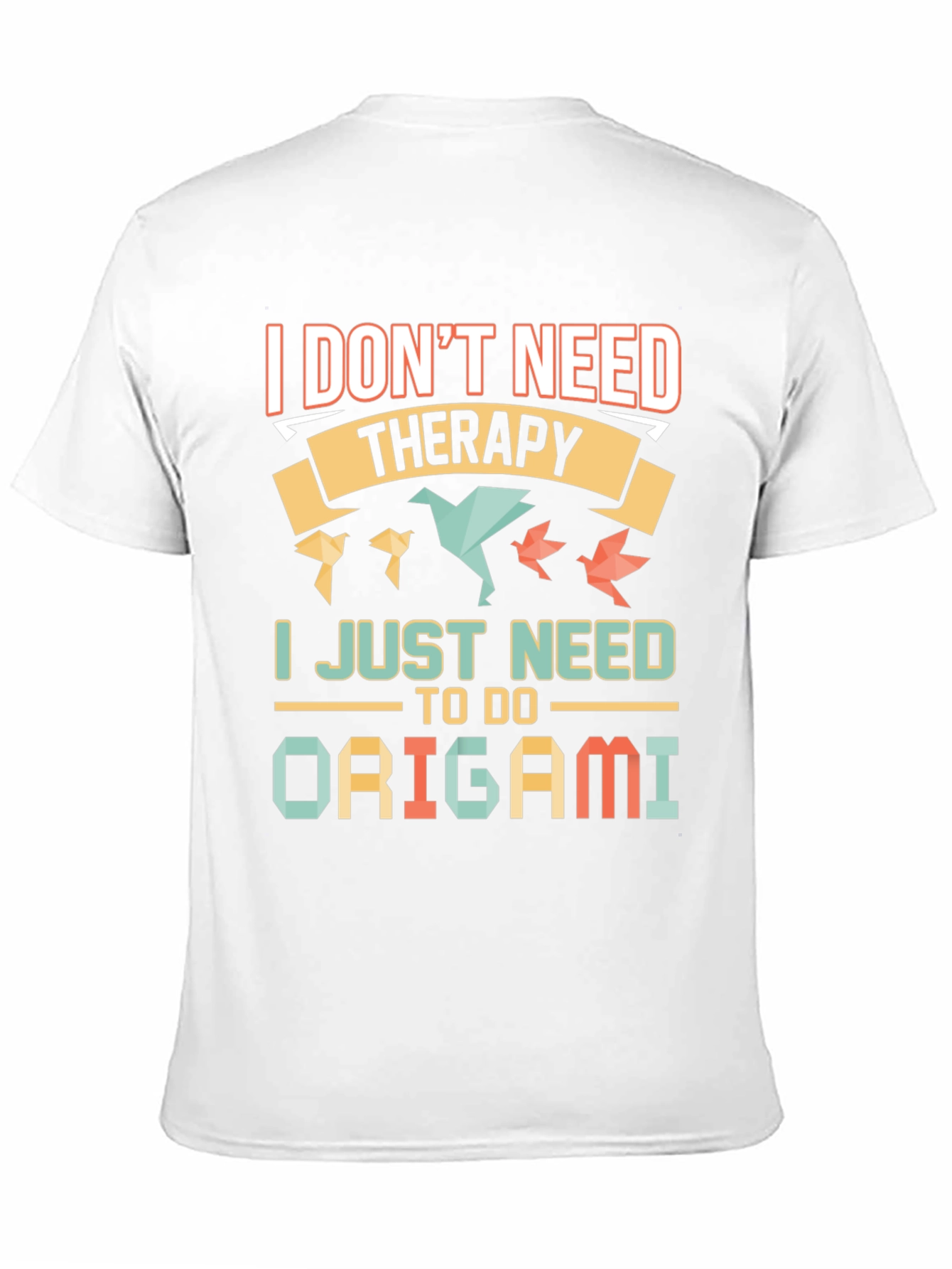 Black Origami Therapy T-Shirt view 11