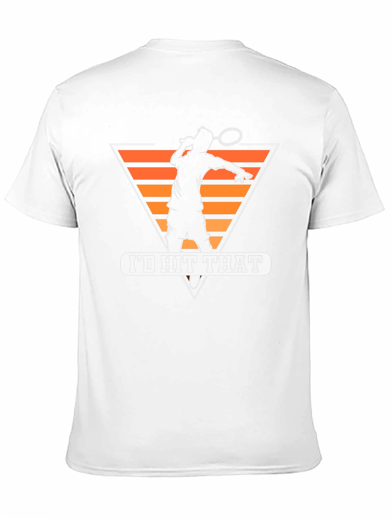 Black I'd Hit That Funny Tennis T-Shirt view 11