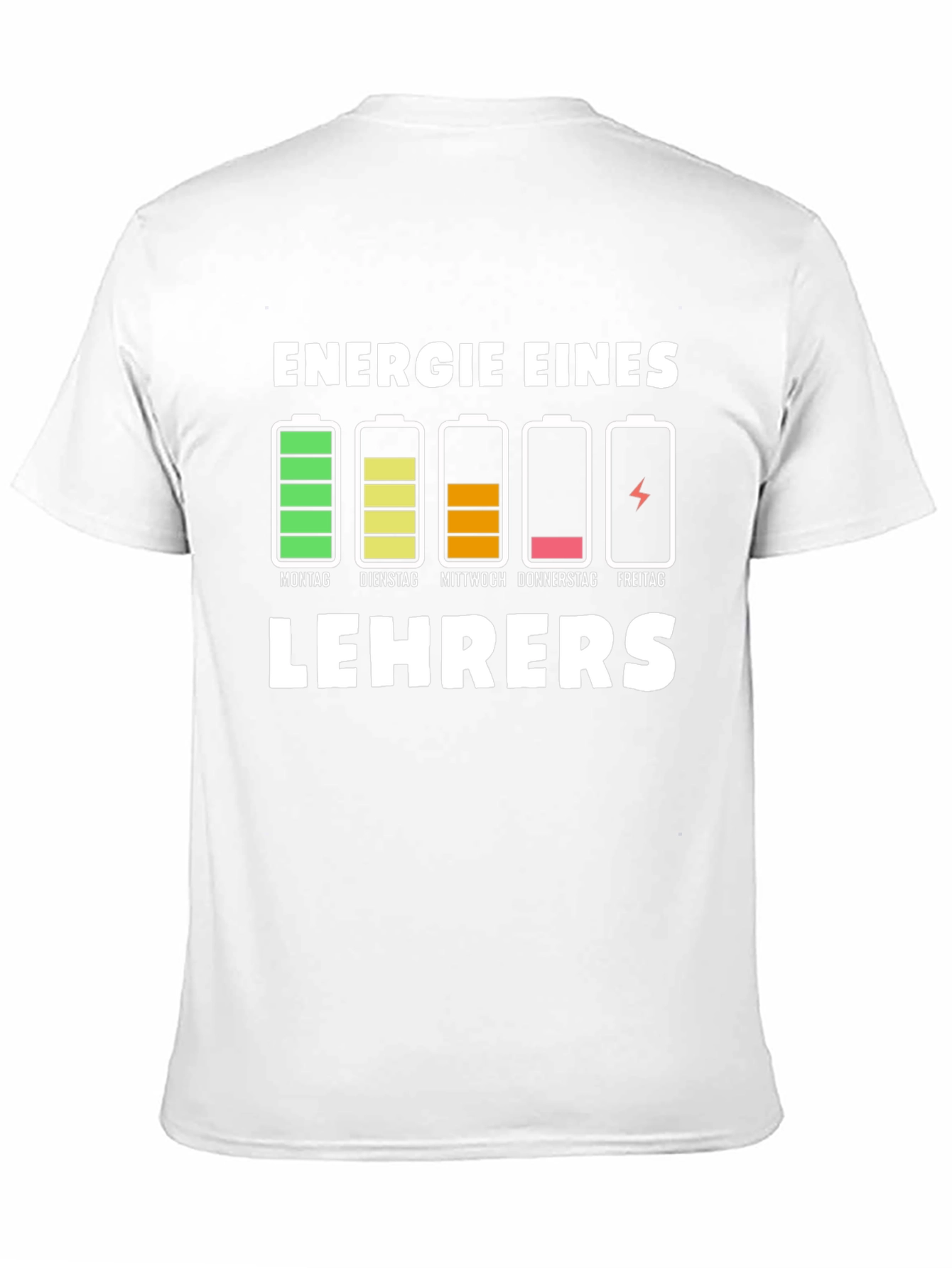 Black Teacher Energy Level T-Shirt view 11