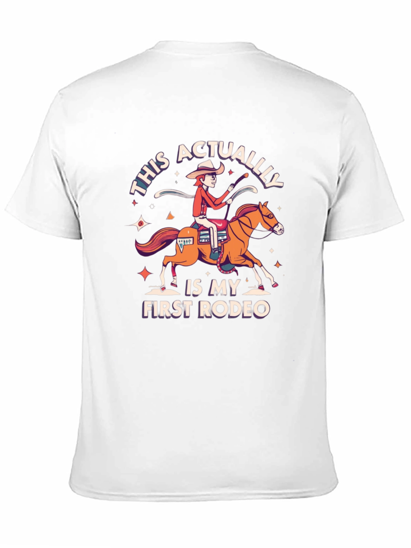 Black First Rodeo T-Shirt - Funny Cowboy Graphic Tee view 11
