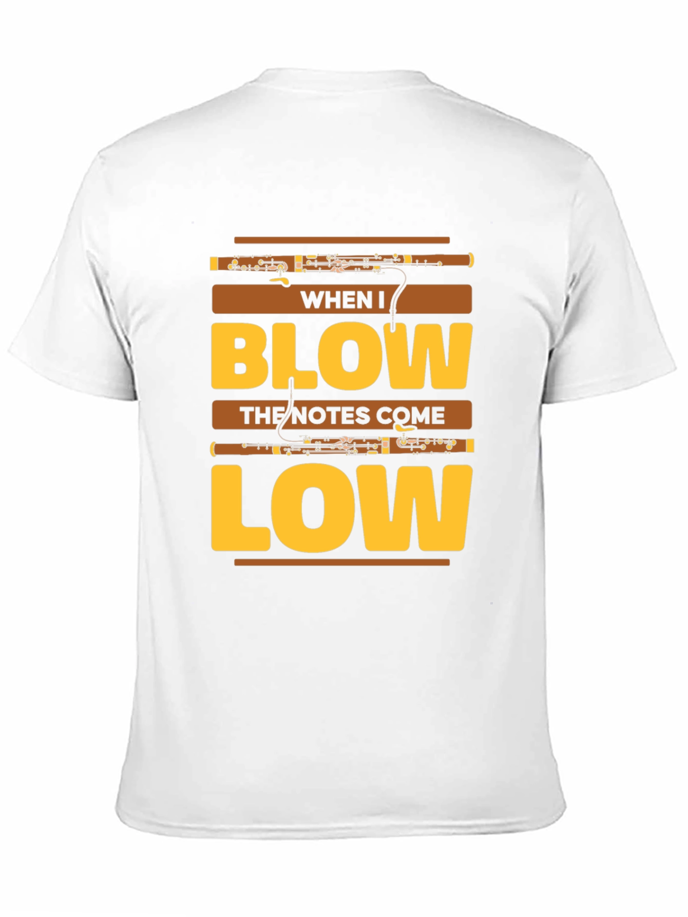 Black When I Blow Bassoon T-Shirt view 11
