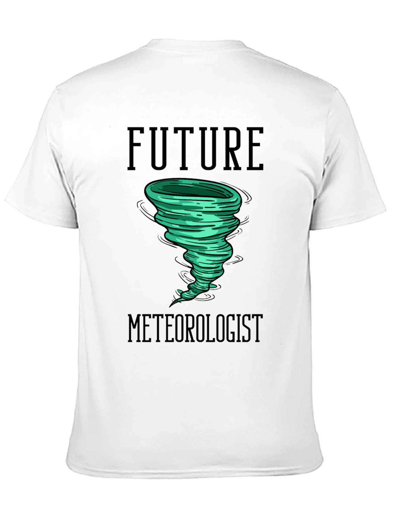 Black Future Meteorologist Tornado Graphic T-Shirt view 11
