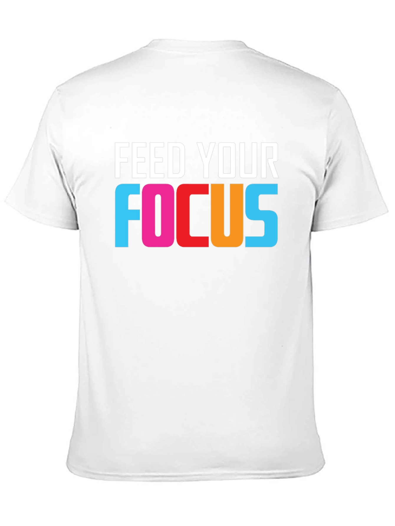 Black Feed Your Focus Graphic Tee - Motivational T-Shirt view 11