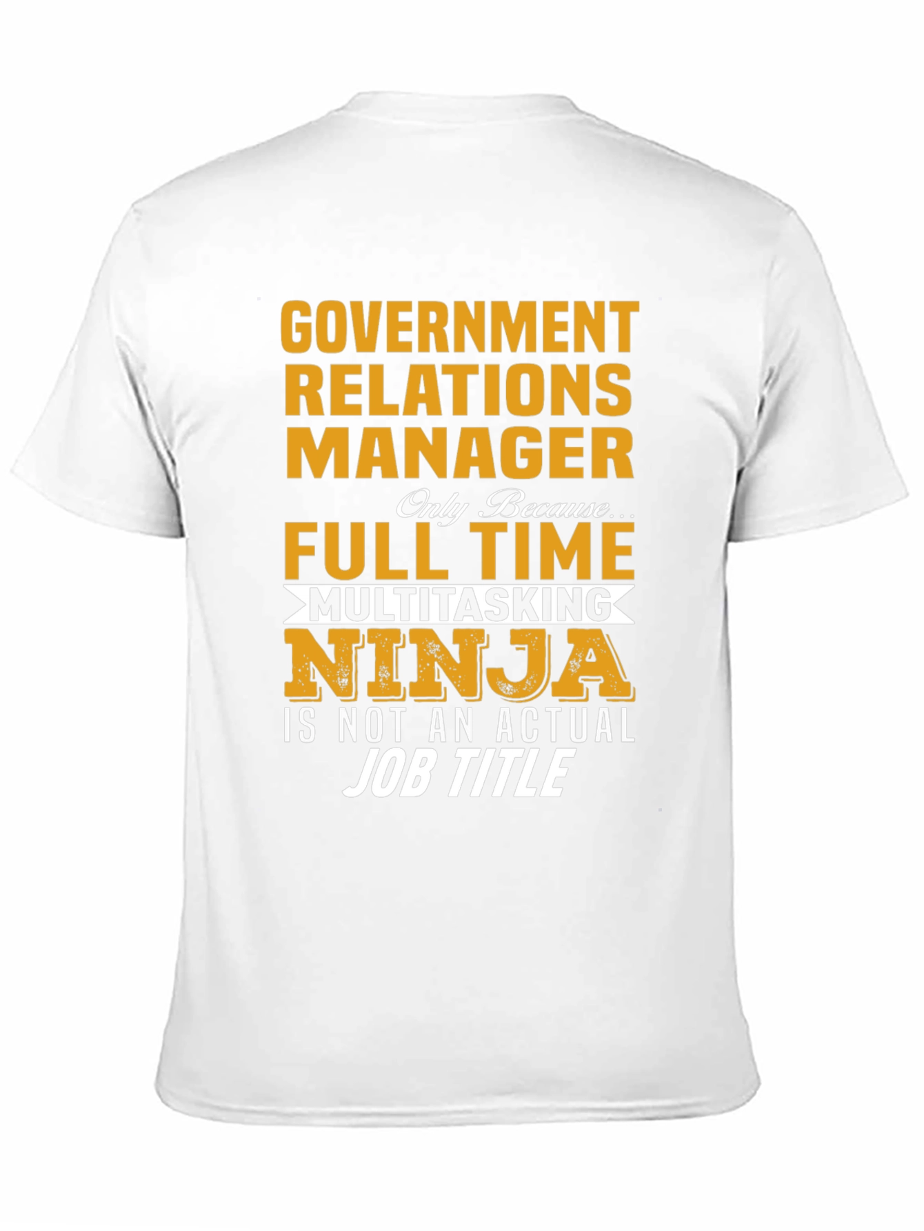 Black Government Relations Manager T-Shirt view 11