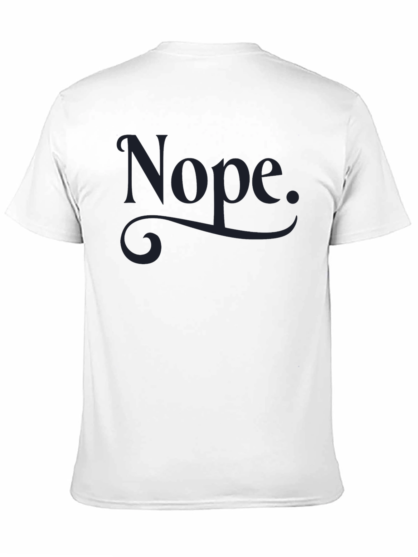 Black Nope Graphic Tee - Men's Crew Neck T-Shirt view 11
