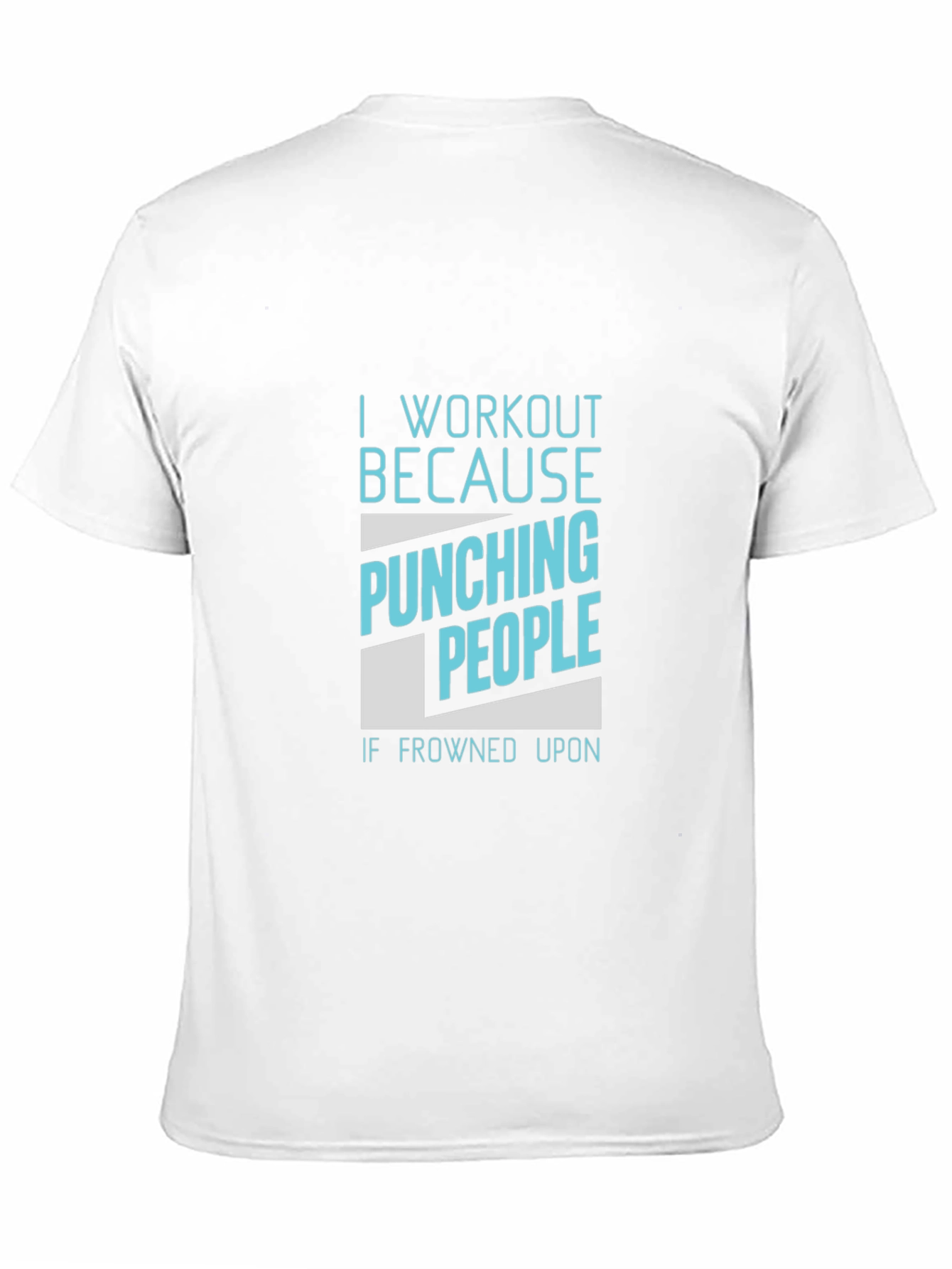 Black Workout Motivation Black T-Shirt - Punching People view 11