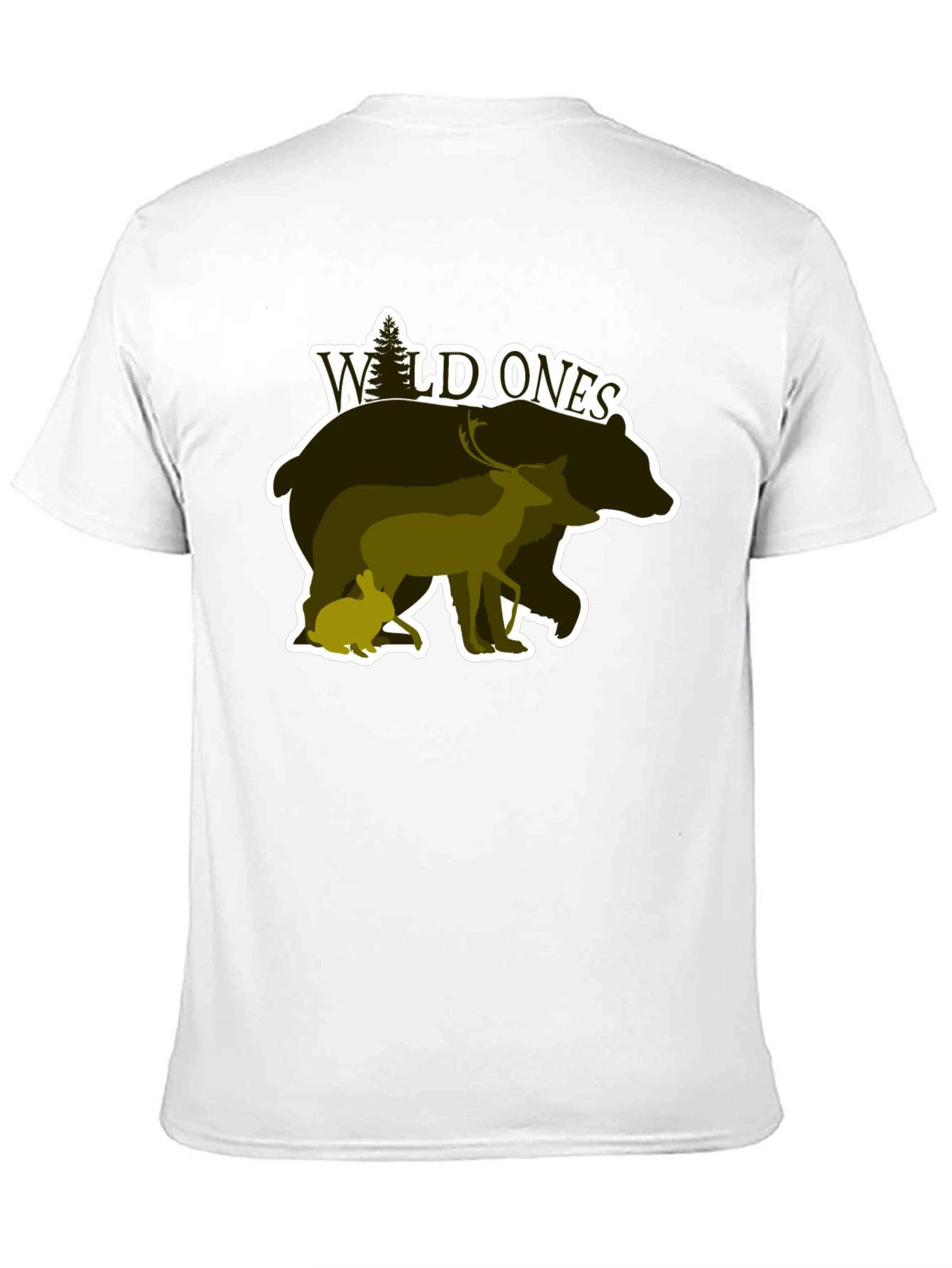 Black Wild Ones Nature Graphic T-Shirt view 11