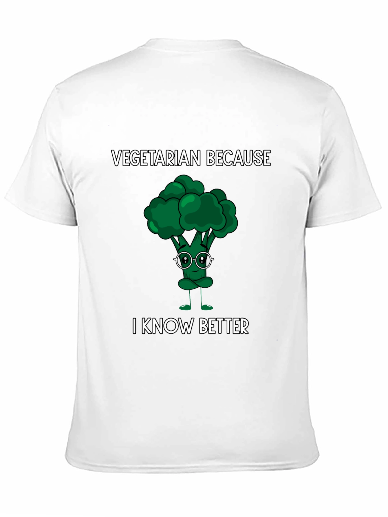 Vegetarian Broccoli Humor Tee - 11