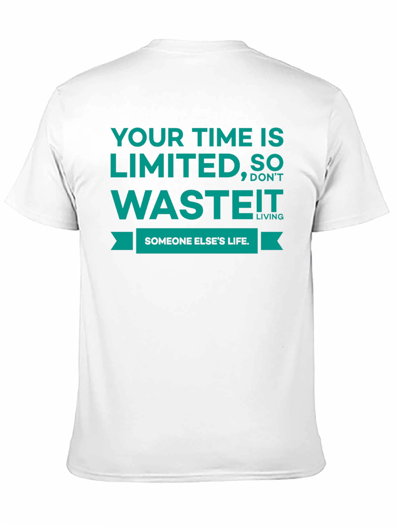 Black Time is Limited Graphic Tee - Motivational Unisex T-Shirt view 11